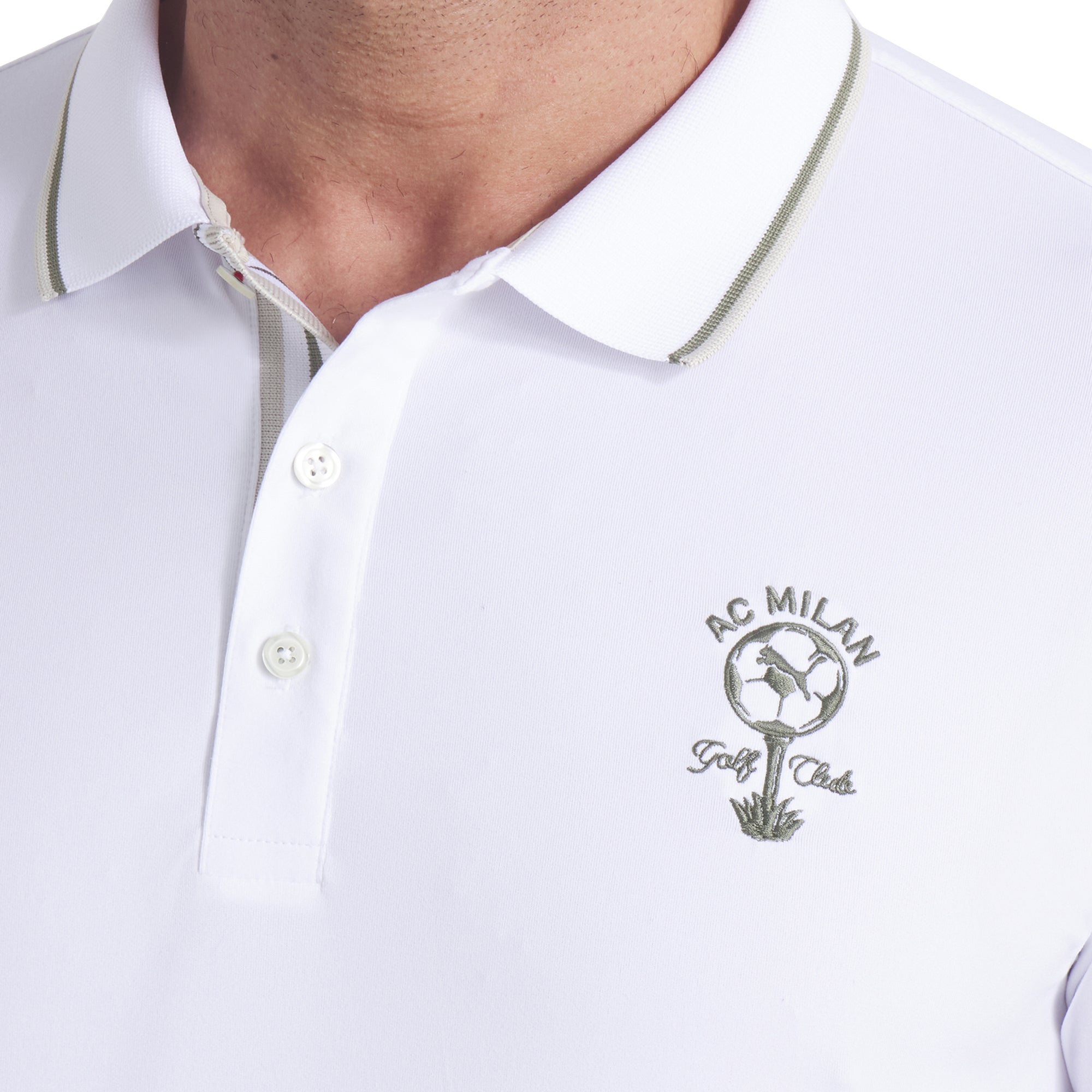 Puma x AC Milan Golf Club Polo Shirt - White Glow 01 - 633748-01