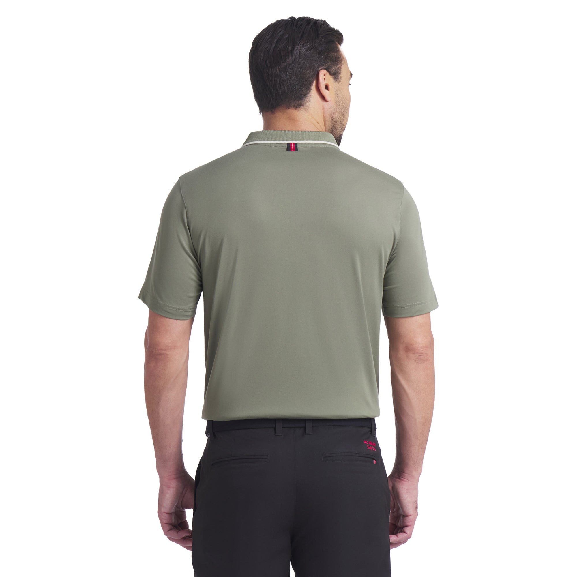 Puma x AC Milan Golf Club Polo Shirt - Dark Sage 02 - 633748-02