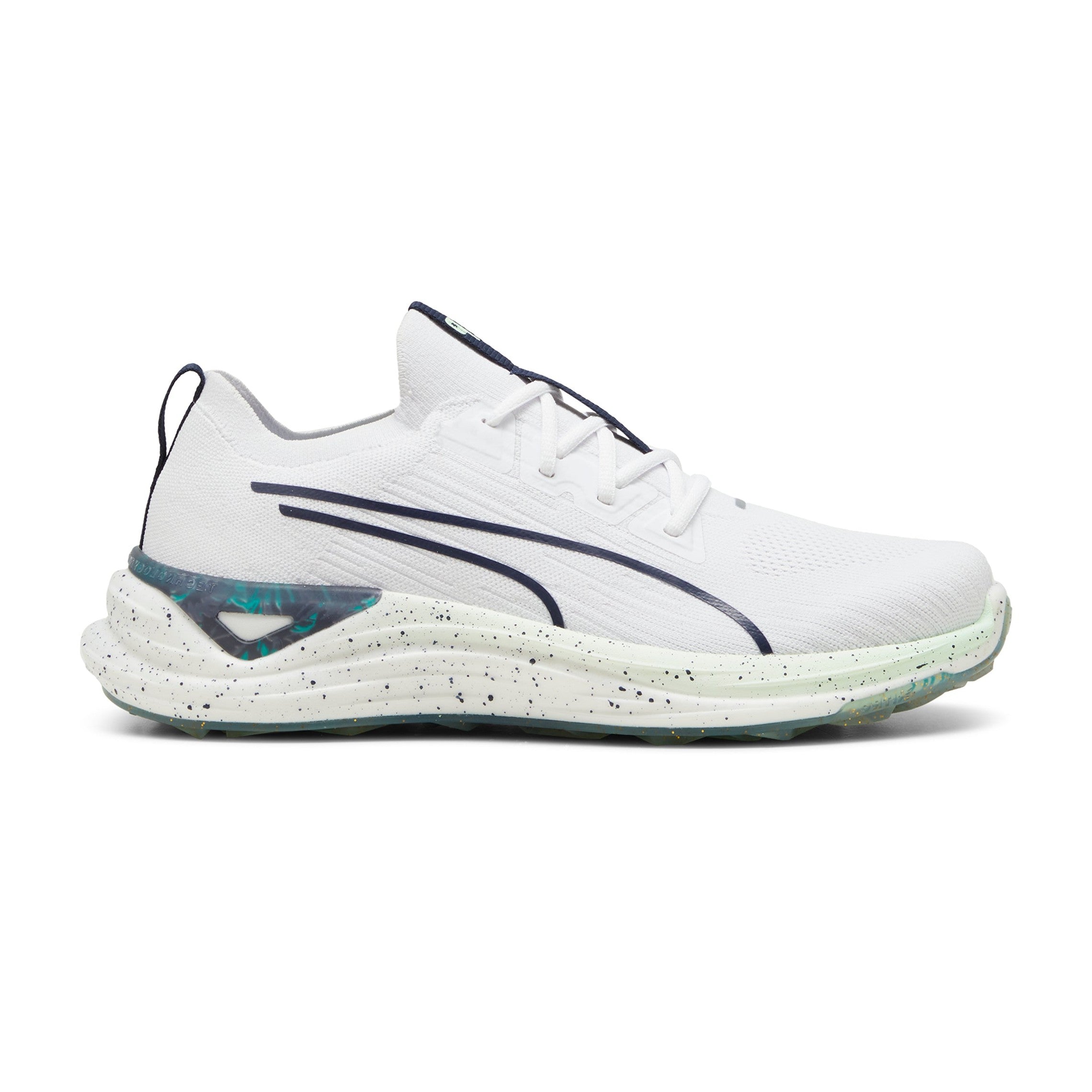 Puma x PTC Electrocat Nitro Golf Shoes 310559 Puma White Deep Navy Fresh Mint 01 Function18