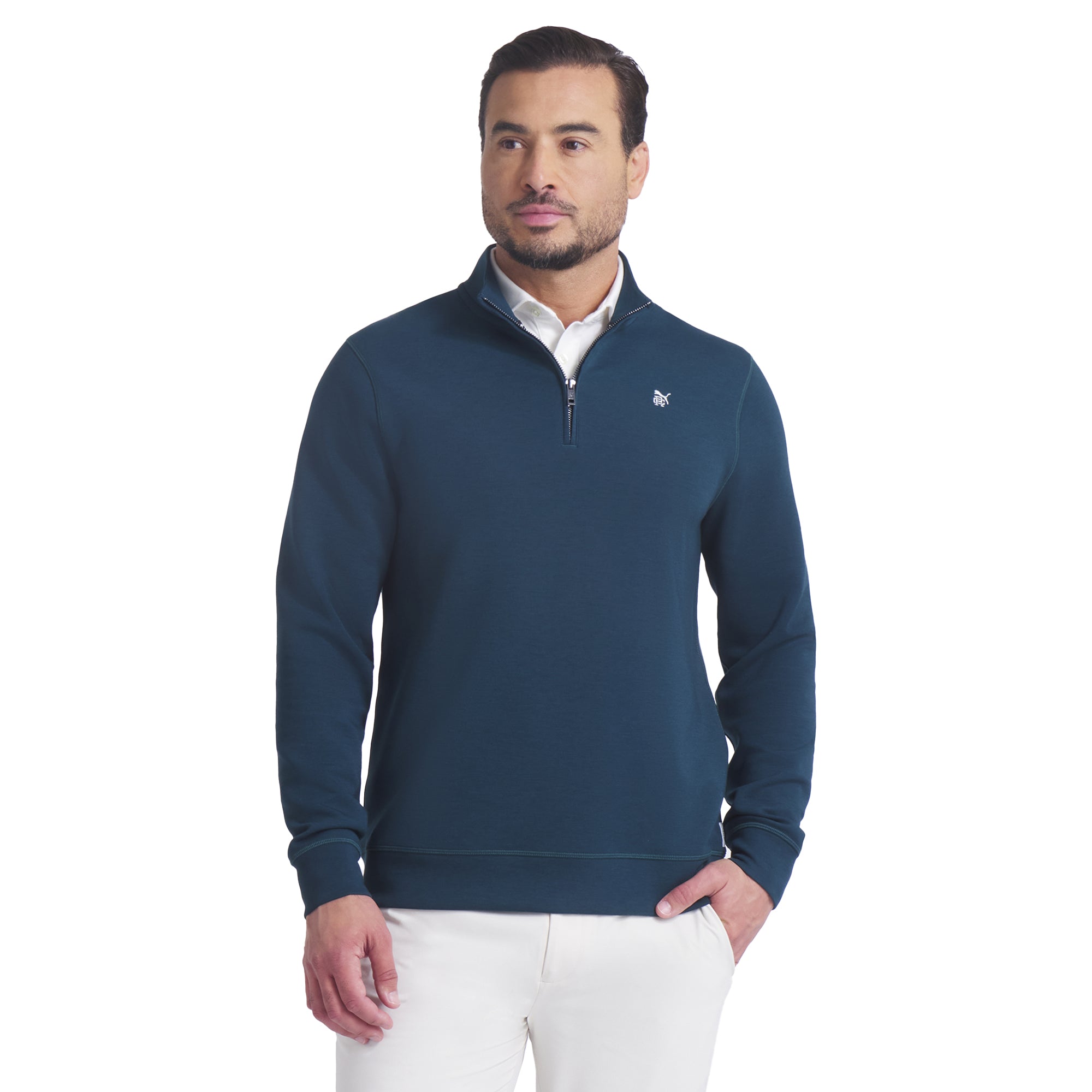 Puma x Reigning Champ Fleece 1/4 Zip Green Terrain 02 633030