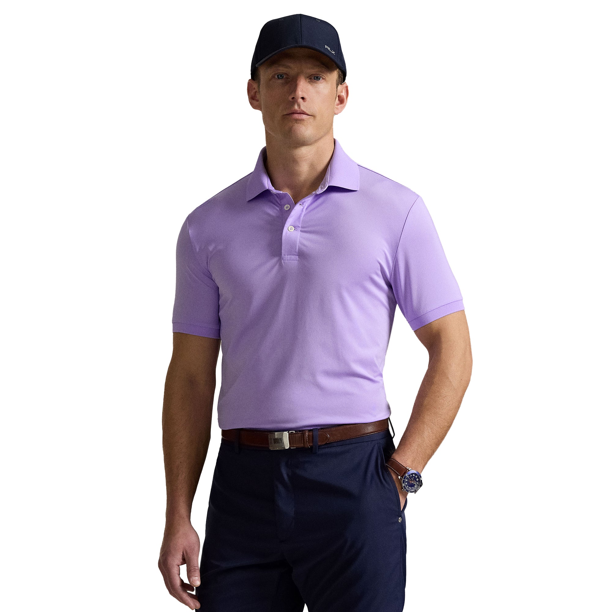 RLX Ralph Lauren Airflow Performance Polo Shirt Powder Purple