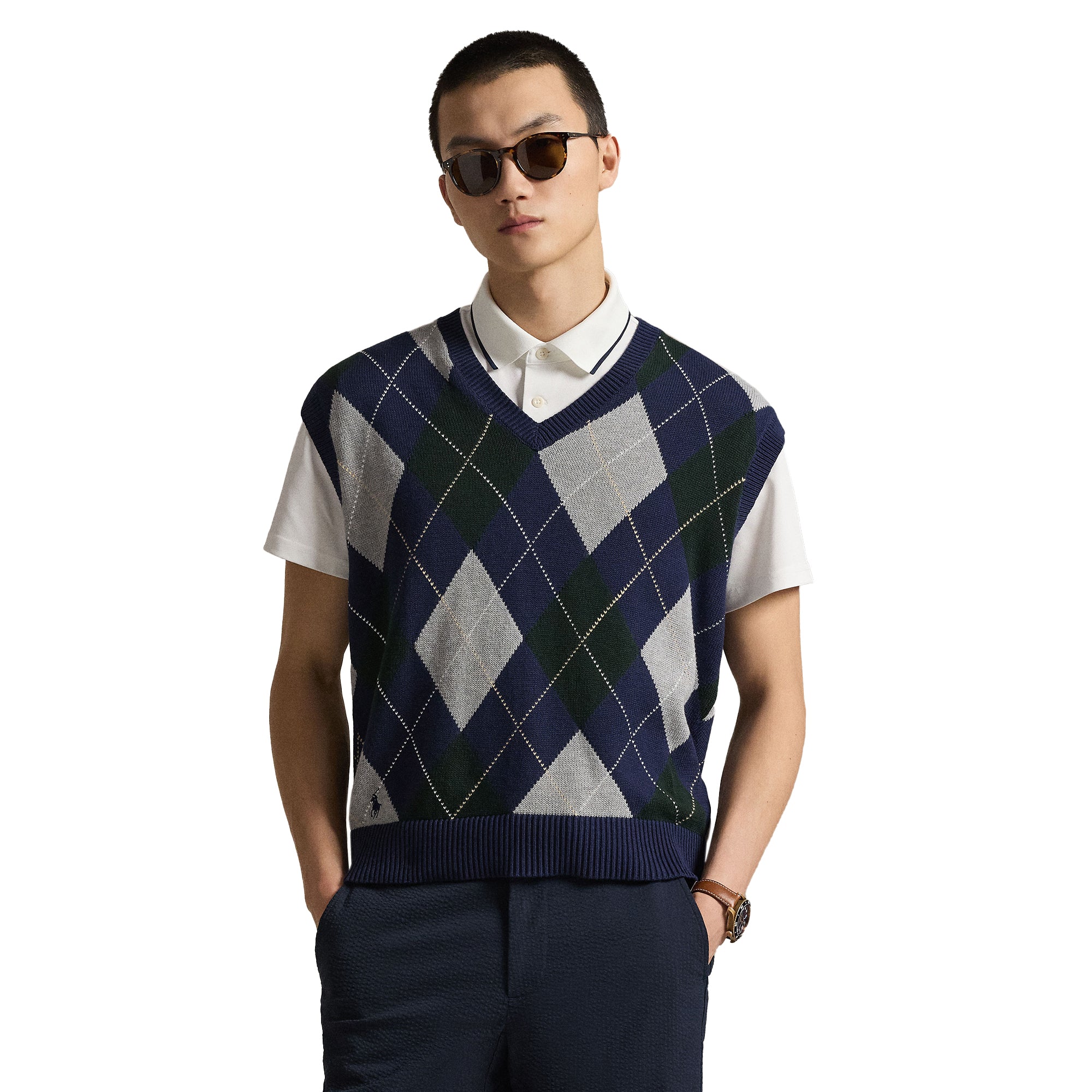 RLX Ralph Lauren Argyle Sweater Vest - Argyle Multi 001