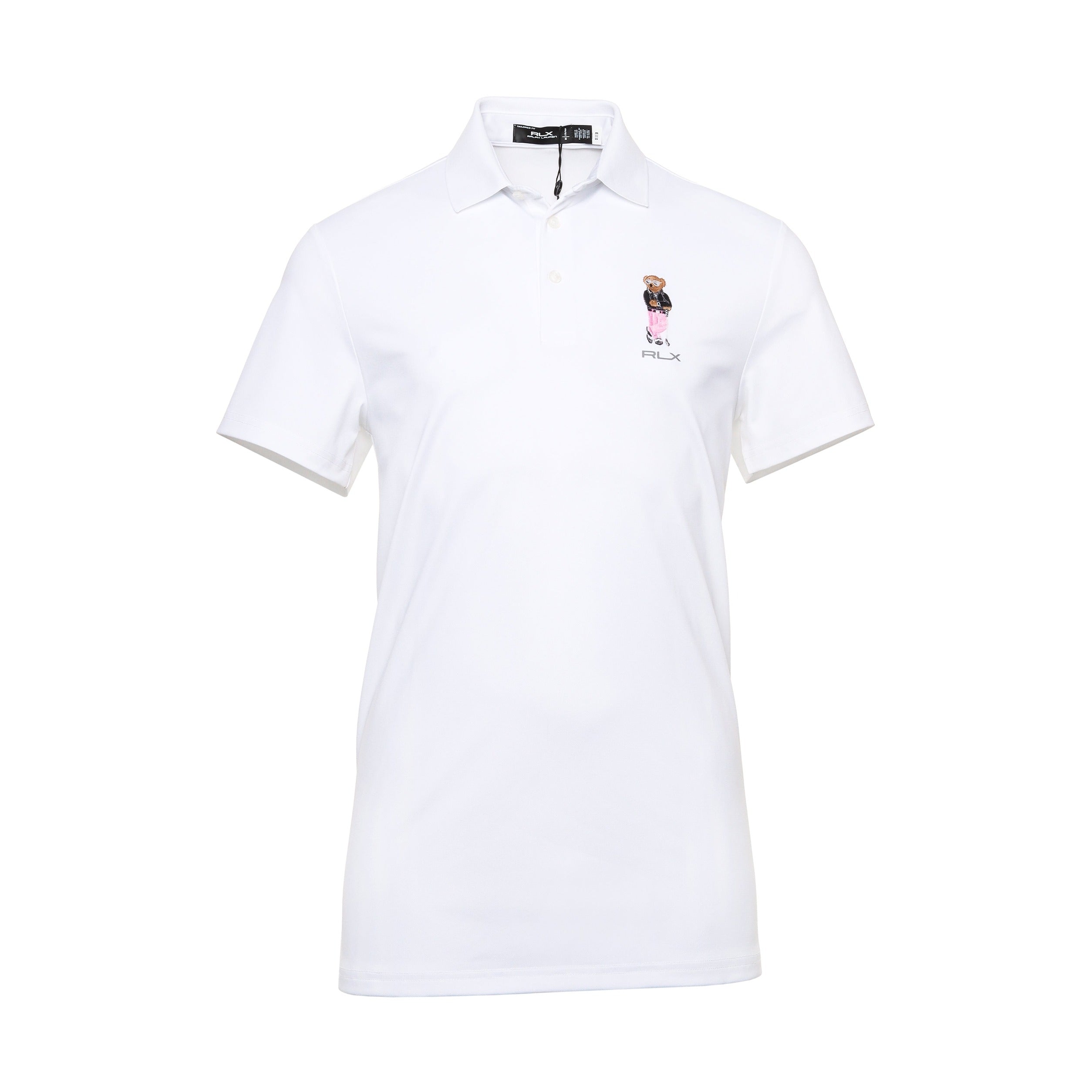 RLX Ralph Lauren Bear Pique Polo Shirt 785931148 Ceramic White 002 Function18 Restrictedgs