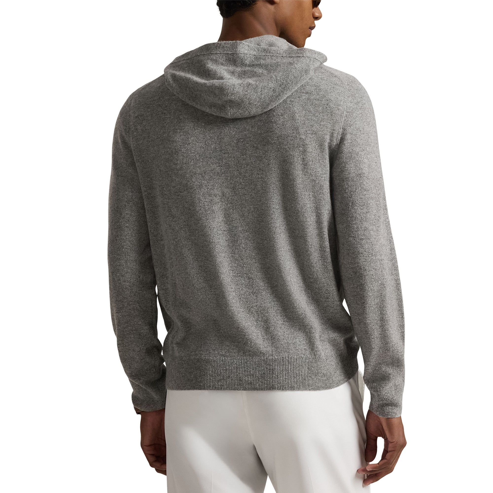 RLX Ralph Lauren Cashmere Hoodie - Fawn Grey Heather 014