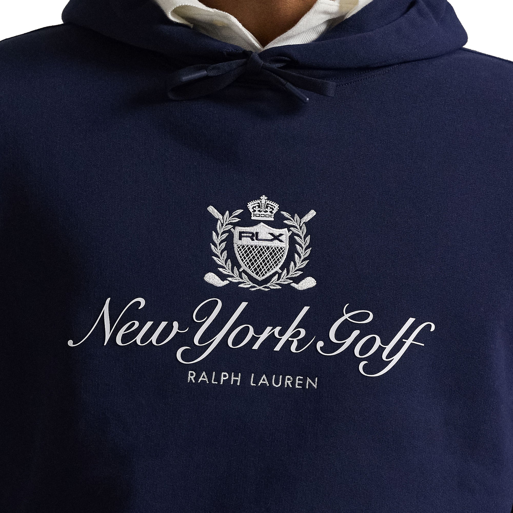 RLX Ralph Lauren Fleece Graphic Hoodie - Refined Navy 001