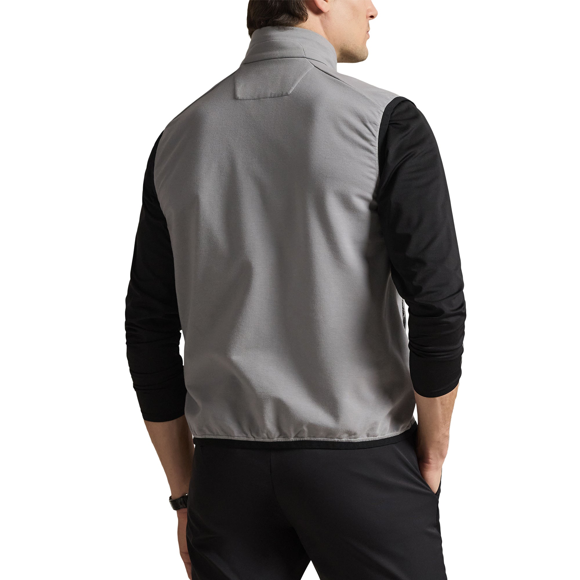 RLX Ralph Lauren Hybrid Full Zip Vest - Peak Grey 002 - 785A96835