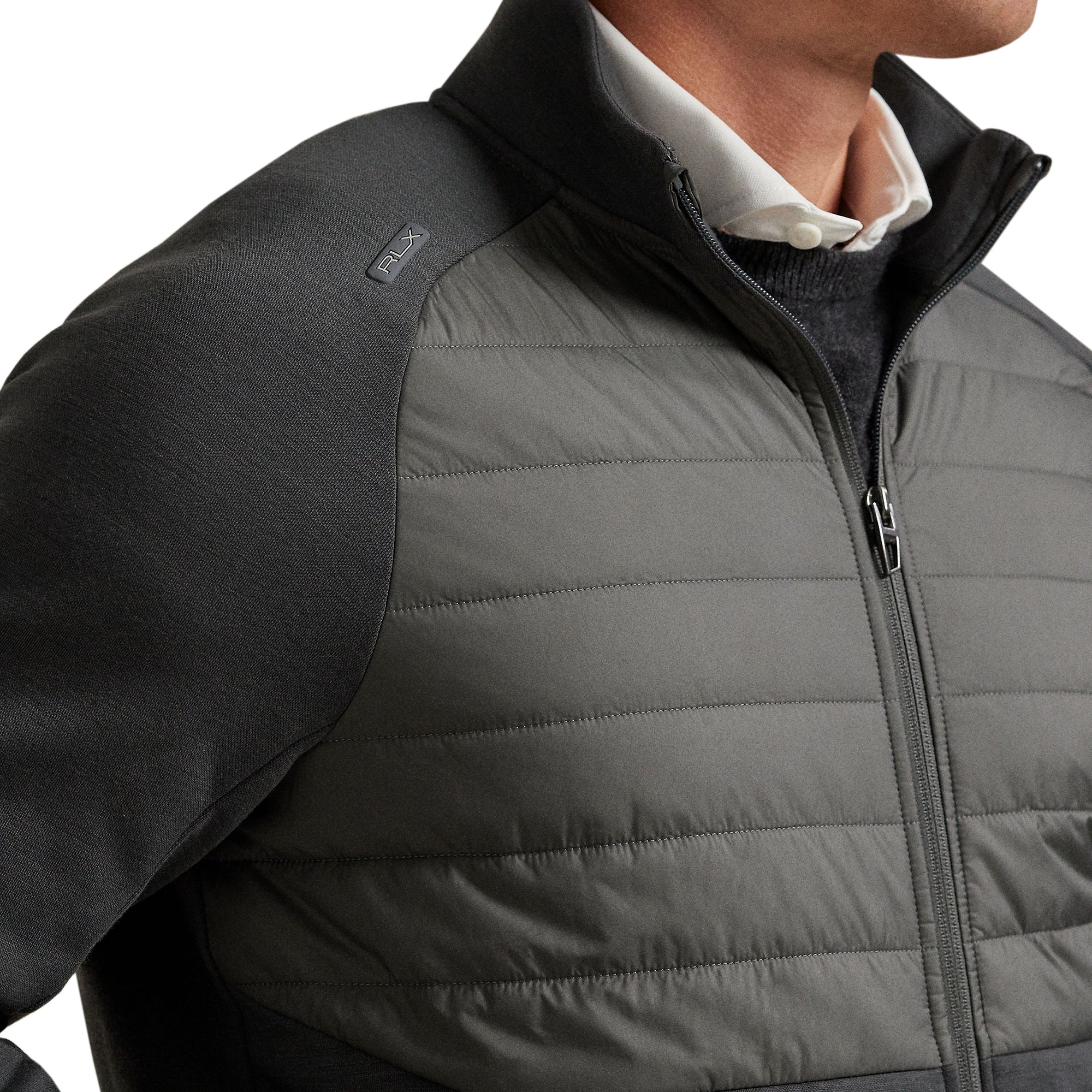 RLX Ralph Lauren Hybrid Full Zip Jacket - Charcoal Grey 002