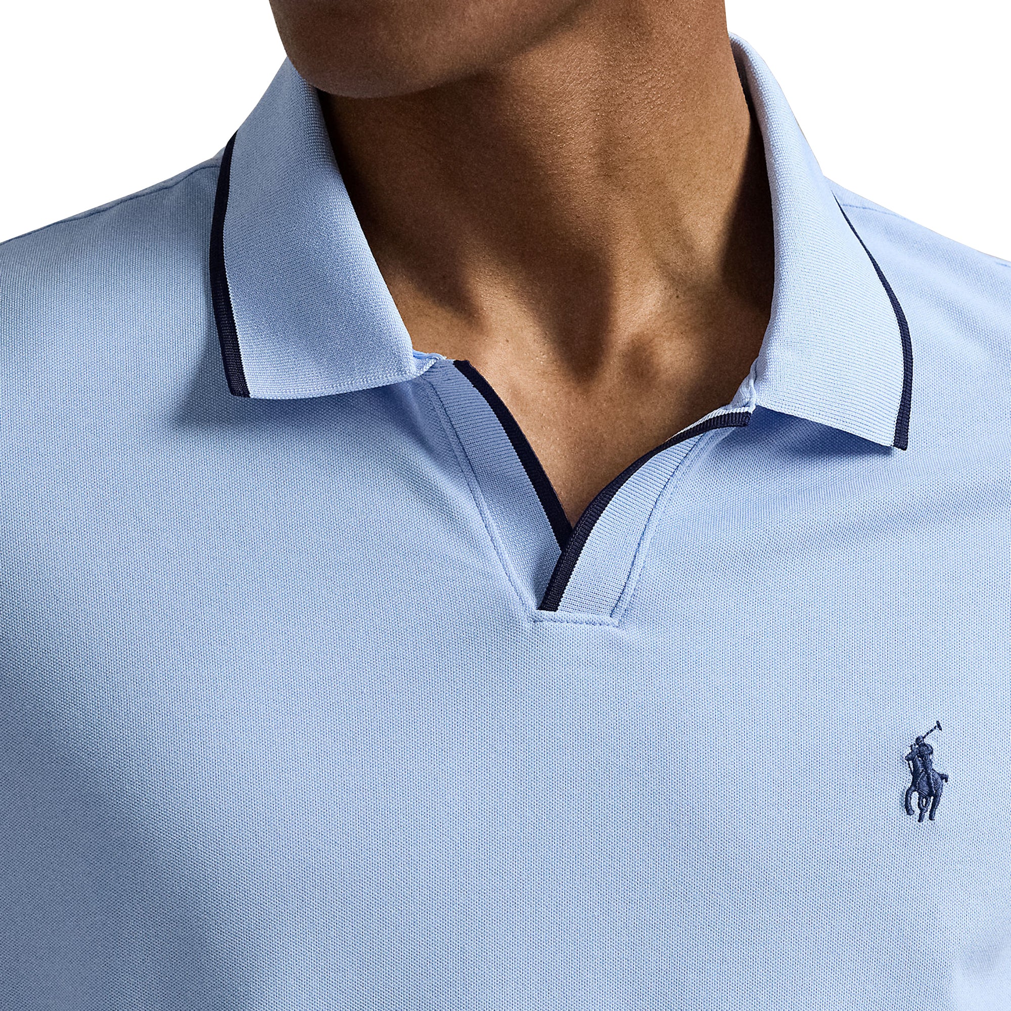 RLX Ralph Lauren Johnny Collar Polo Shirt Office Blue/Refined