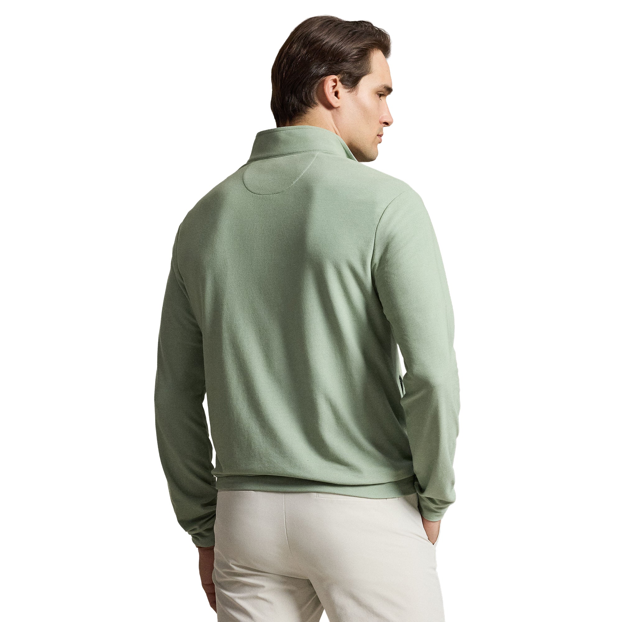 RLX Ralph Lauren Mesh 1/4 Zip - Light Green 007 - 785B21537-007
