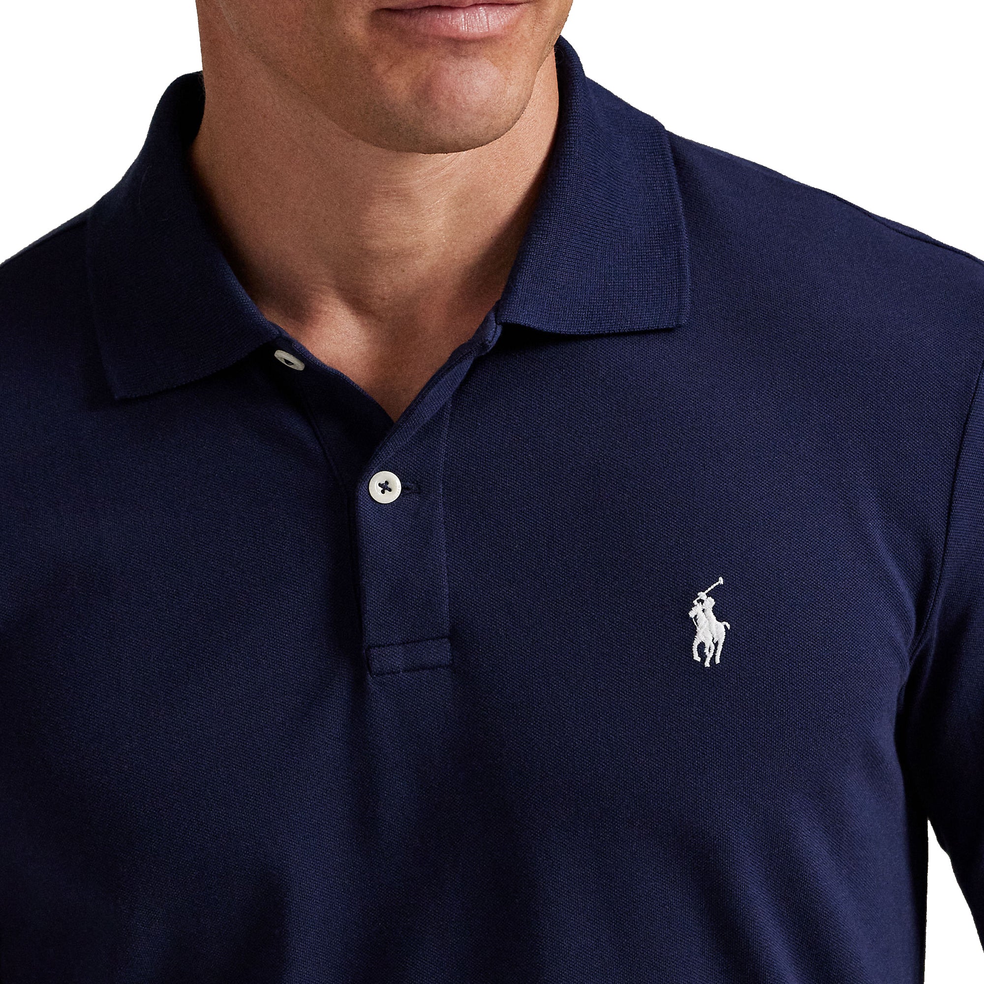 RLX Ralph Lauren Performance LS Polo Shirt - Navy 002 - 785A87149