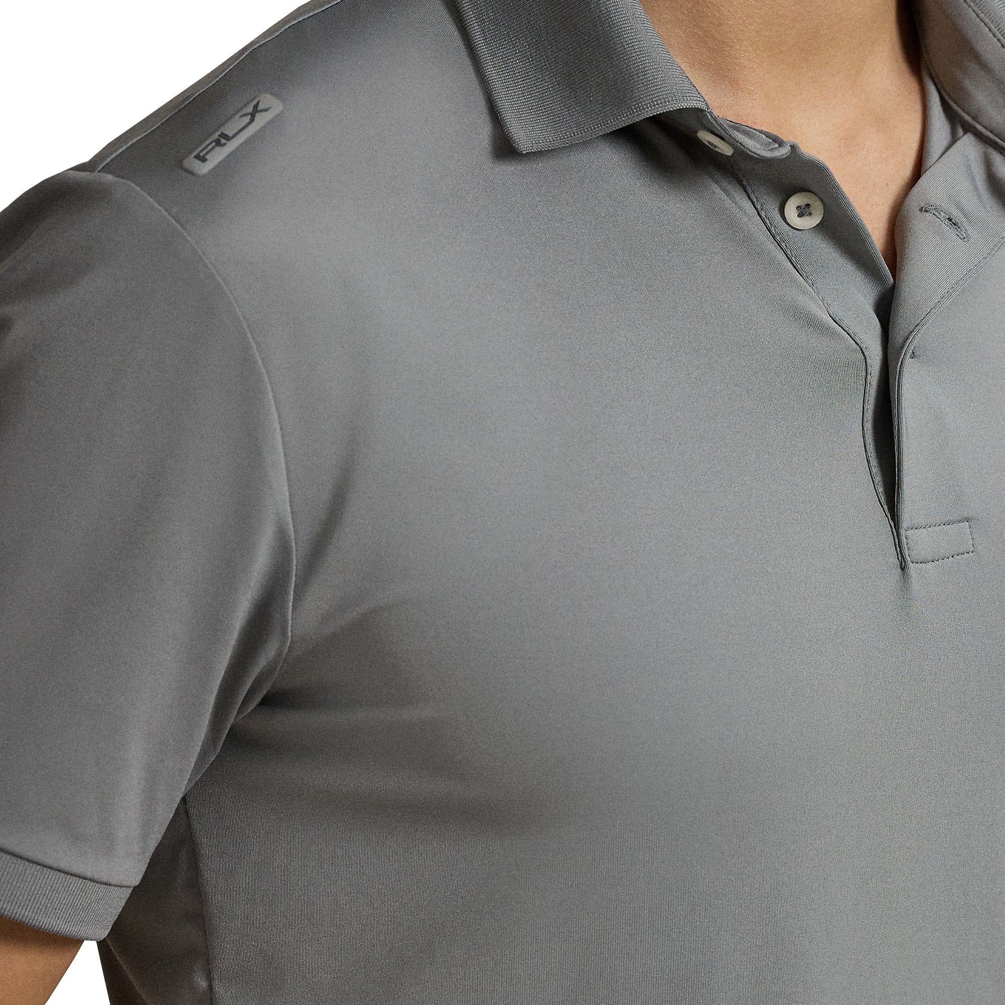 RLX Ralph Lauren Performance Polo Shirt - Peak Grey 002 