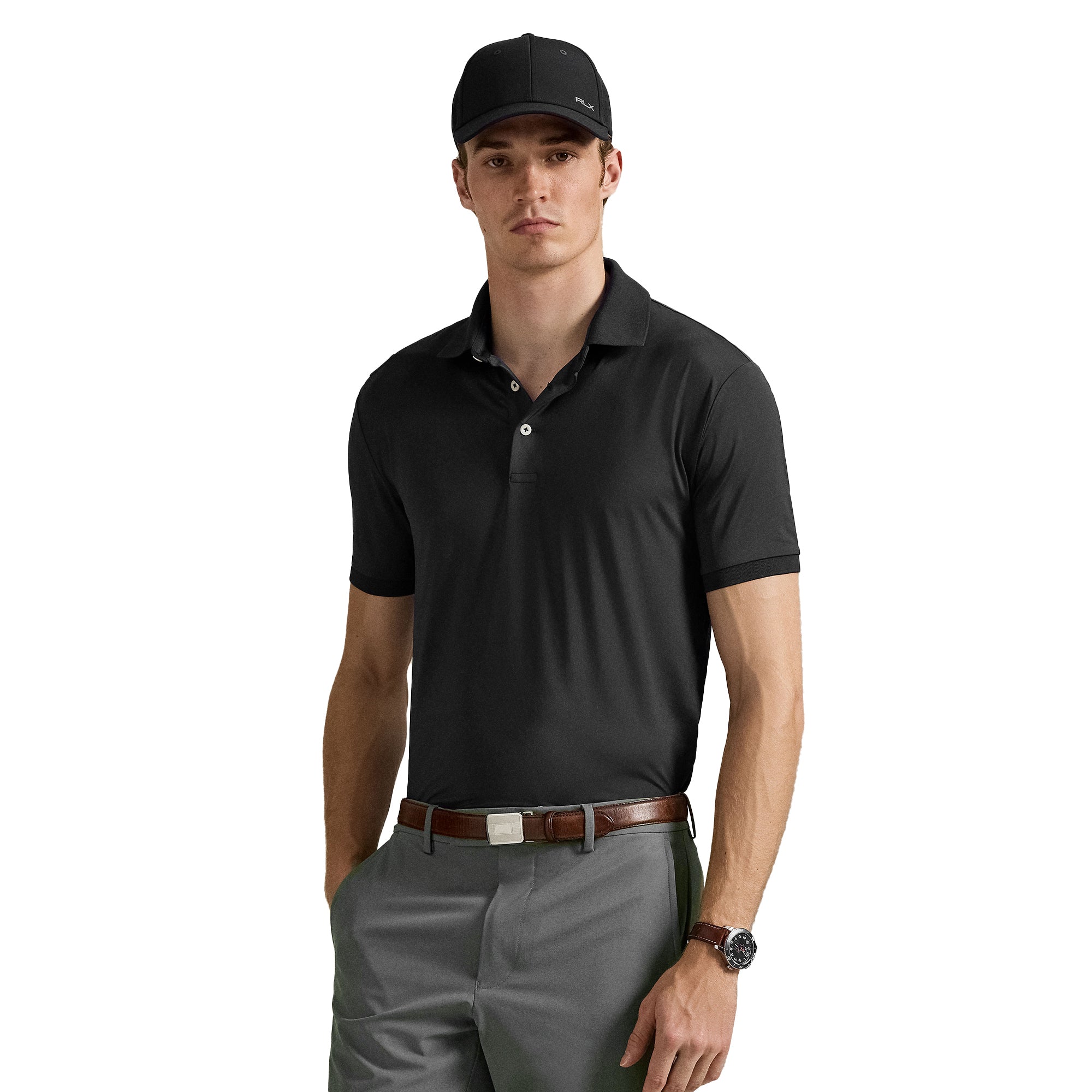 RLX Ralph Lauren Performance Golf Polo Shirt - Polo Black 005