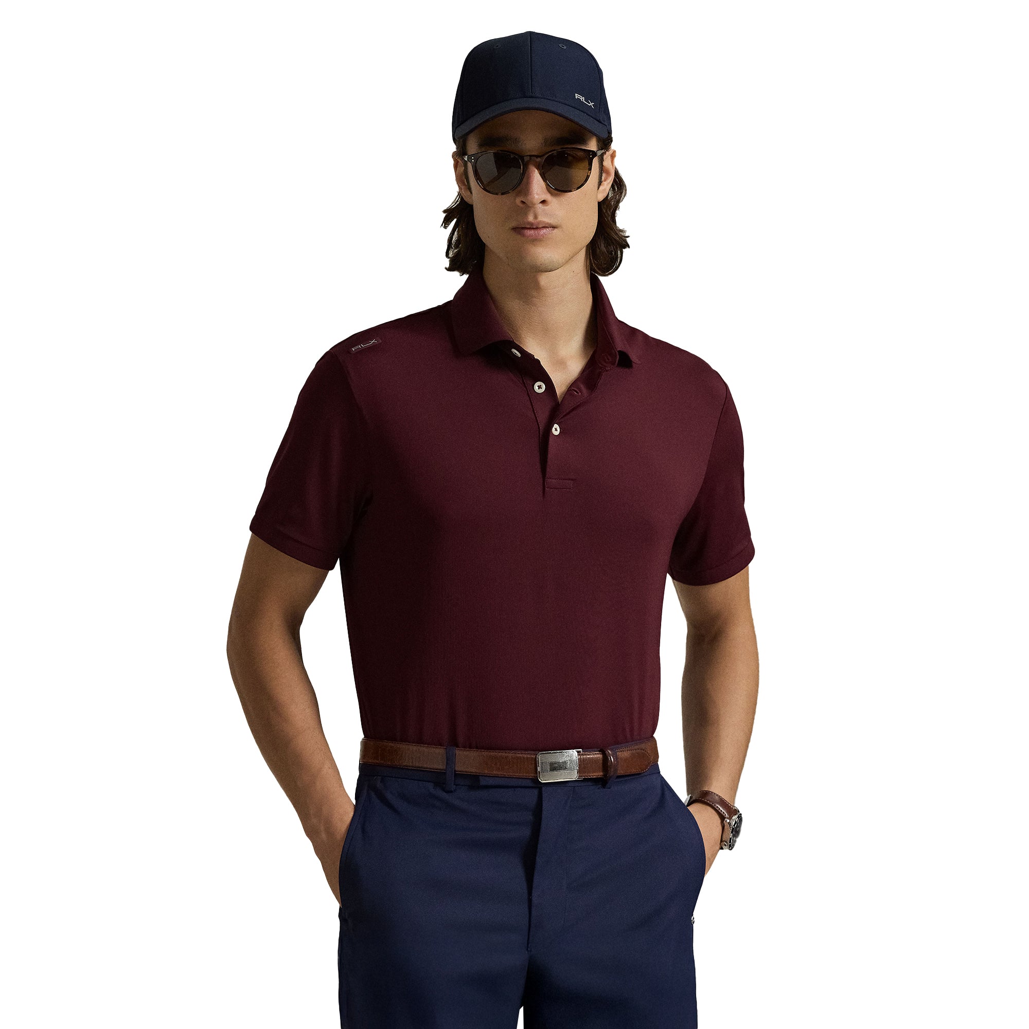 RLX Ralph Lauren Performance Polo Shirt - Rich Ruby 006