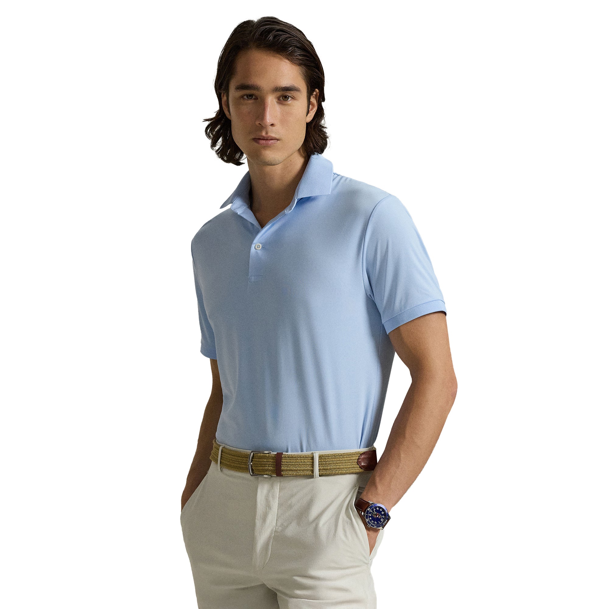 RLX Ralph Lauren Performance Polo Shirt - Office Blue 007