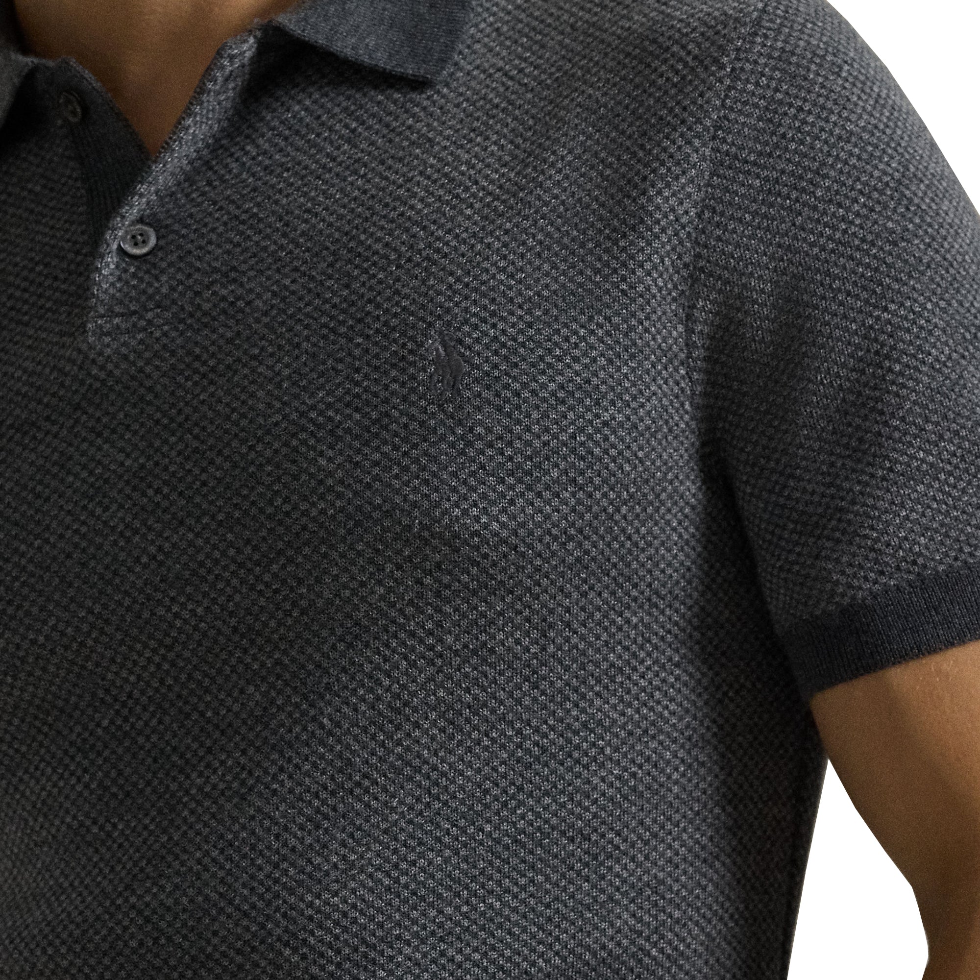 RLX Ralph Lauren Performance Polo Sweater - Grey Combo 002