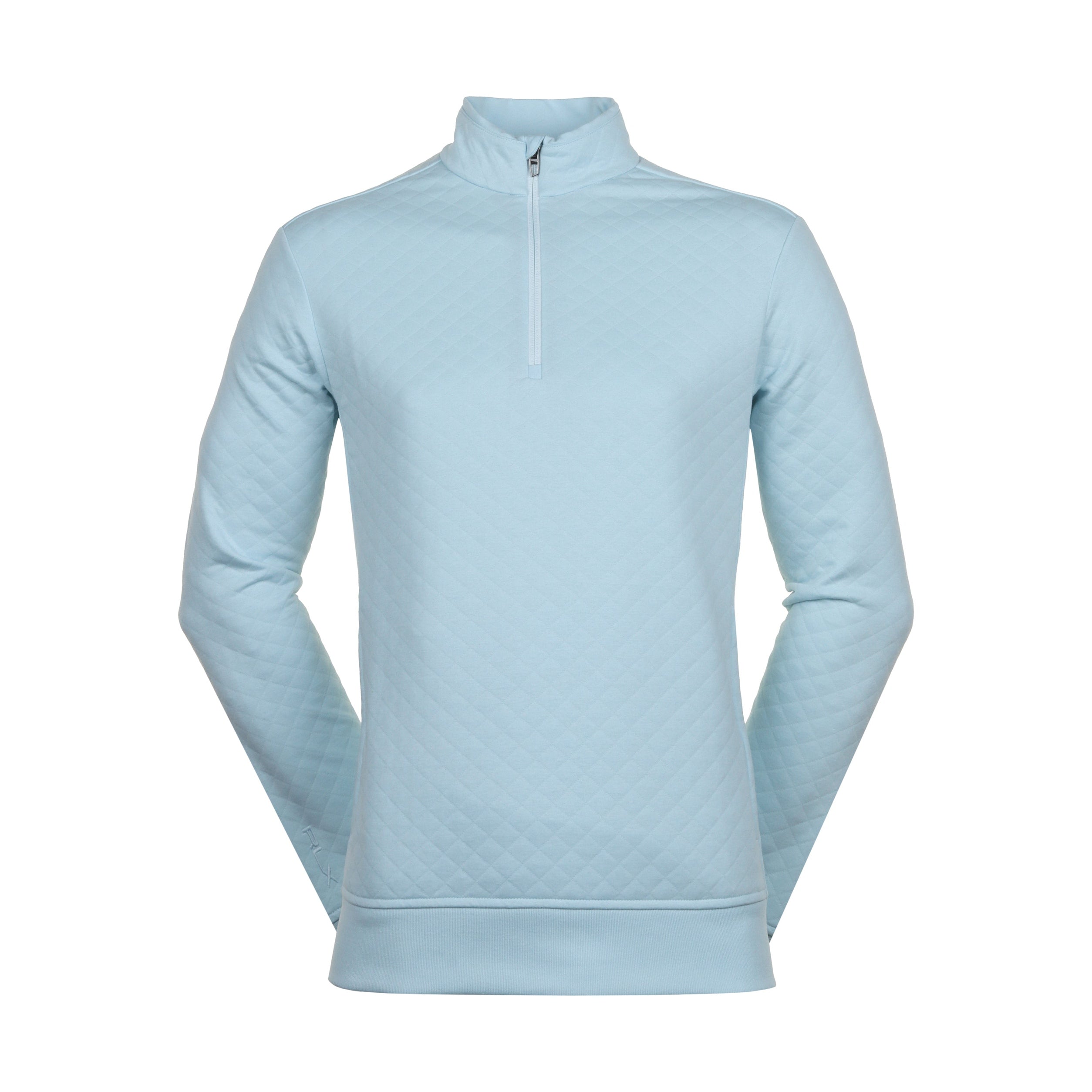 RLX Ralph Lauren Quilted Double Knit Half Zip - Summer Aqua 002