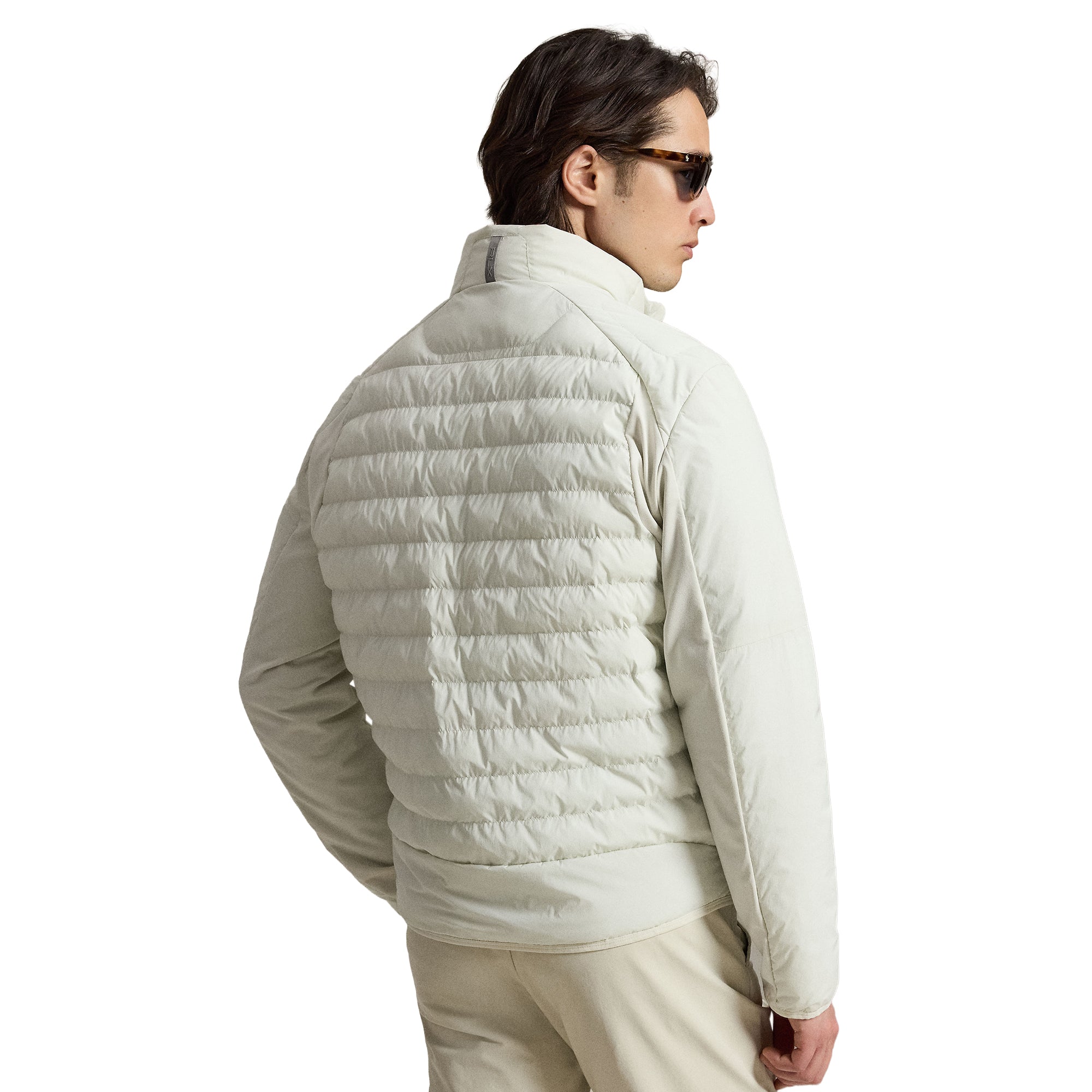 RLX Ralph Lauren Quilted Full Zip Golf Jacket - Stone Pebble 003