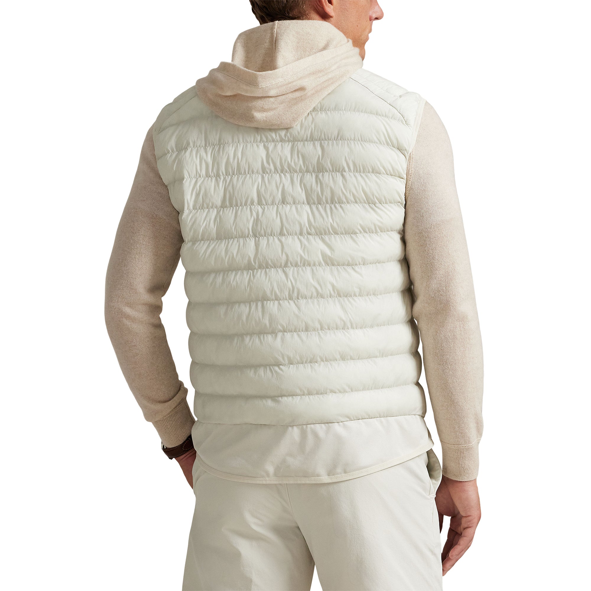 RLX Ralph Lauren アイボリー ジップアップ　ベスト US L RLX Ralph Lauren Quilted Full Zip Vest - Stone Pebble 002