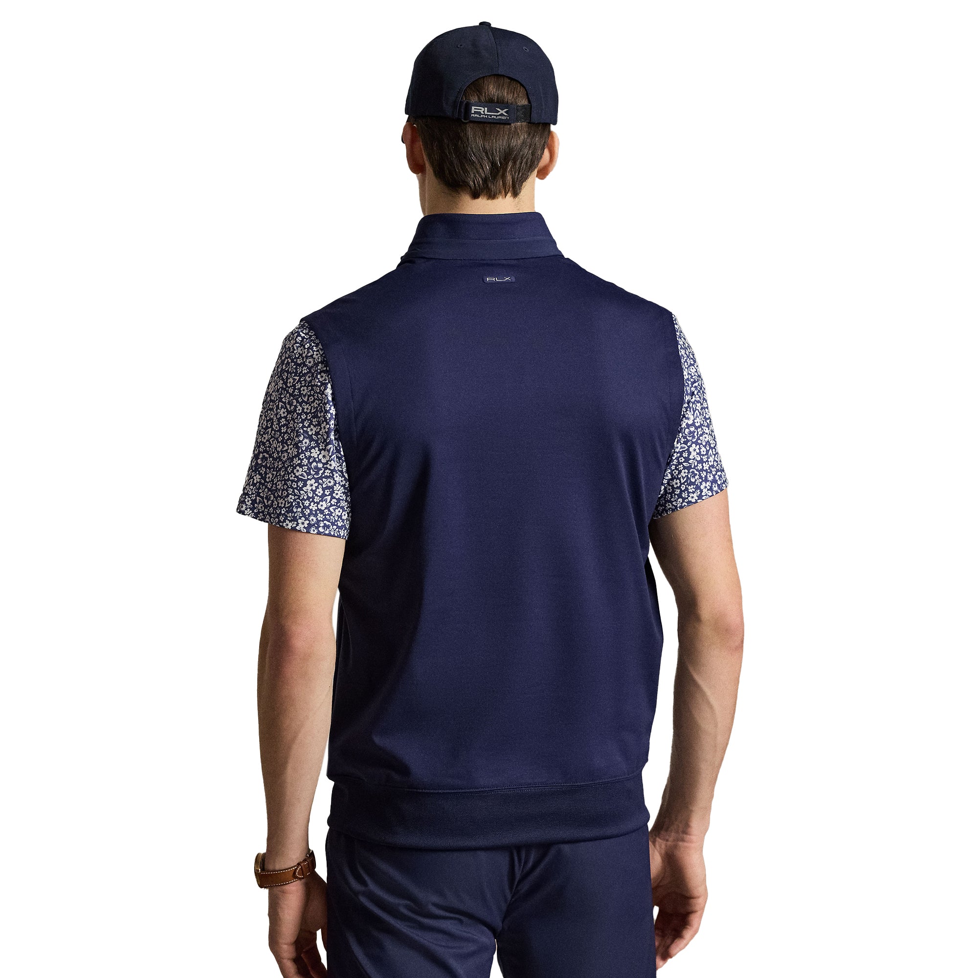 RLX Ralph Lauren Stretch Jersey 1/4 Zip Golf Vest - Refined Navy