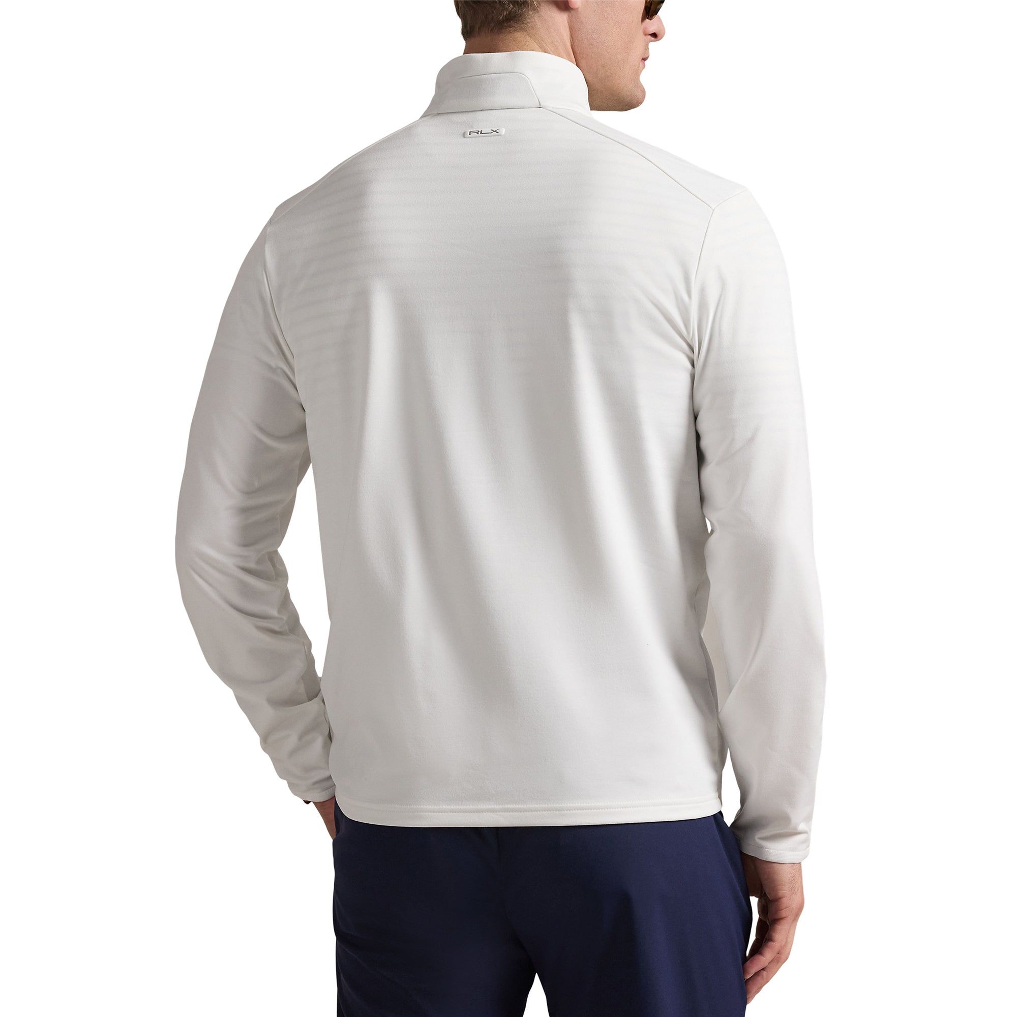 RLX Ralph Lauren Stretch Jersey Half Zip - Ceramic White 008