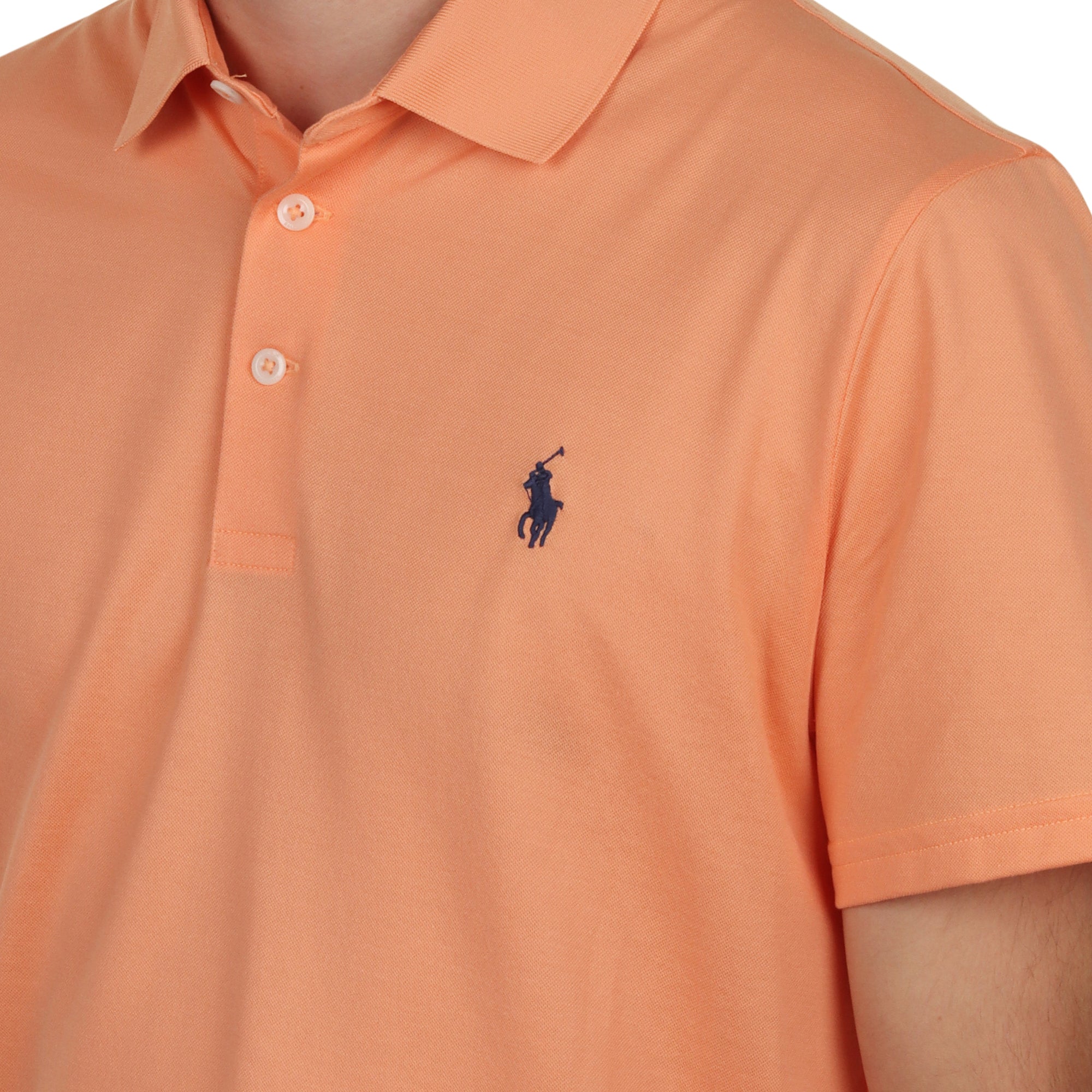 RLX Ralph Lauren Tailored Performance Polo Shirt - Orange 002