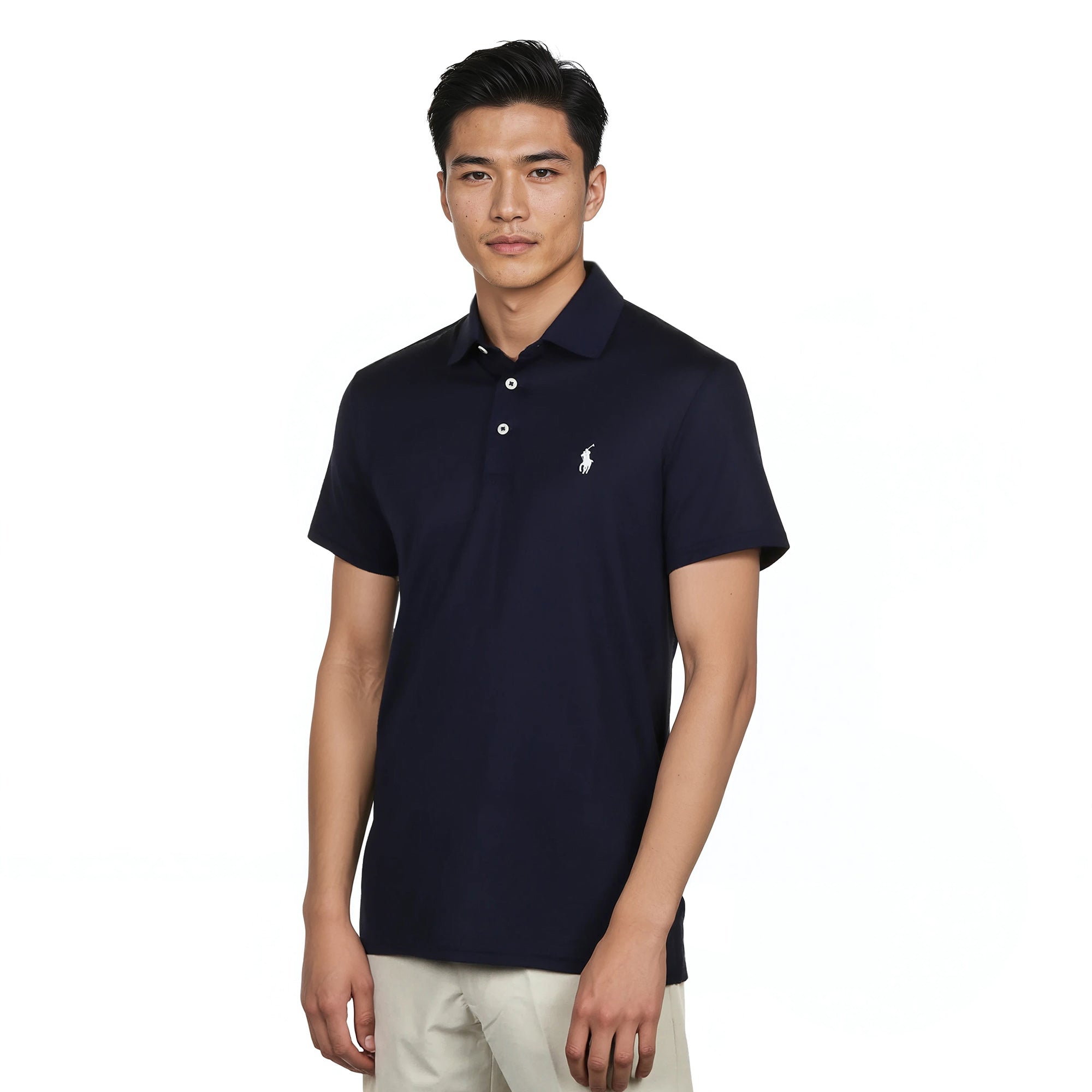 RLX Ralph Lauren Tailored Performance Polo Shirt - Refined Navy