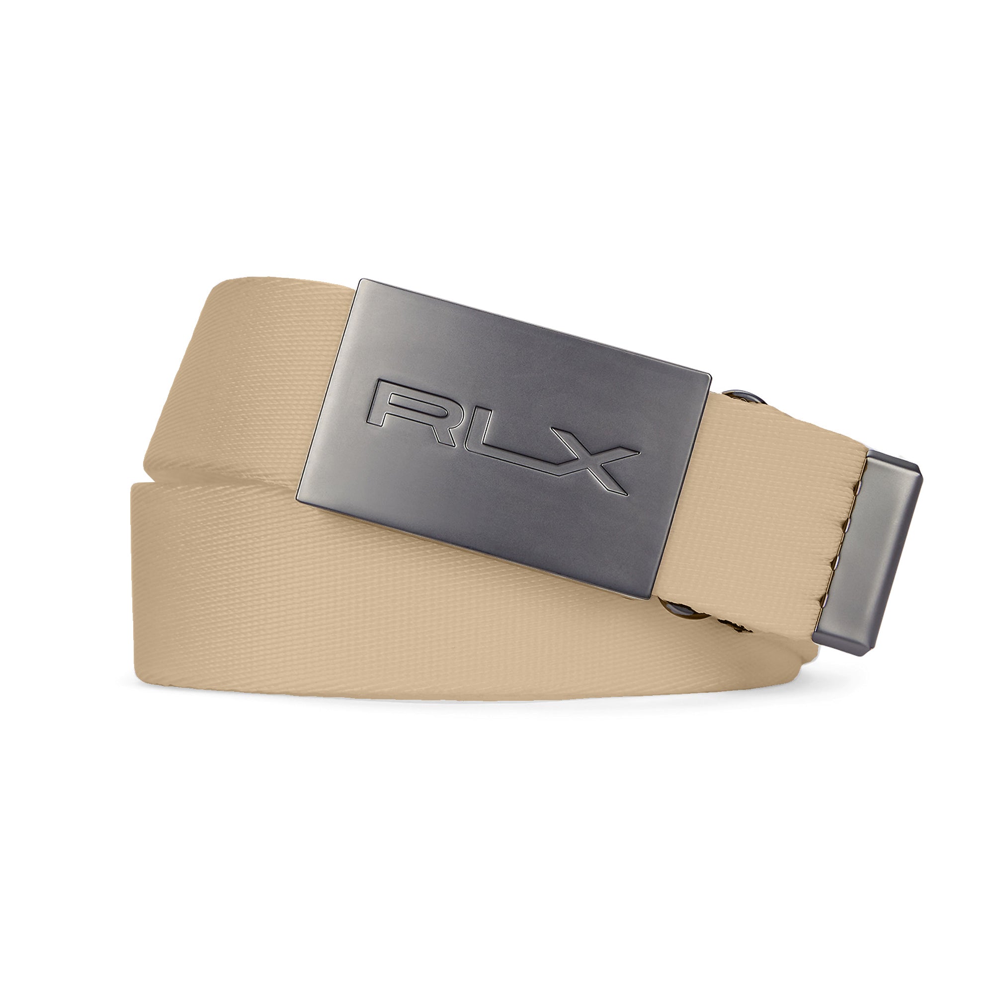 RLX Ralph Lauren Tech Web Plaque Golf Belt - Classic Khaki 004 - 485970401-004 - Function18