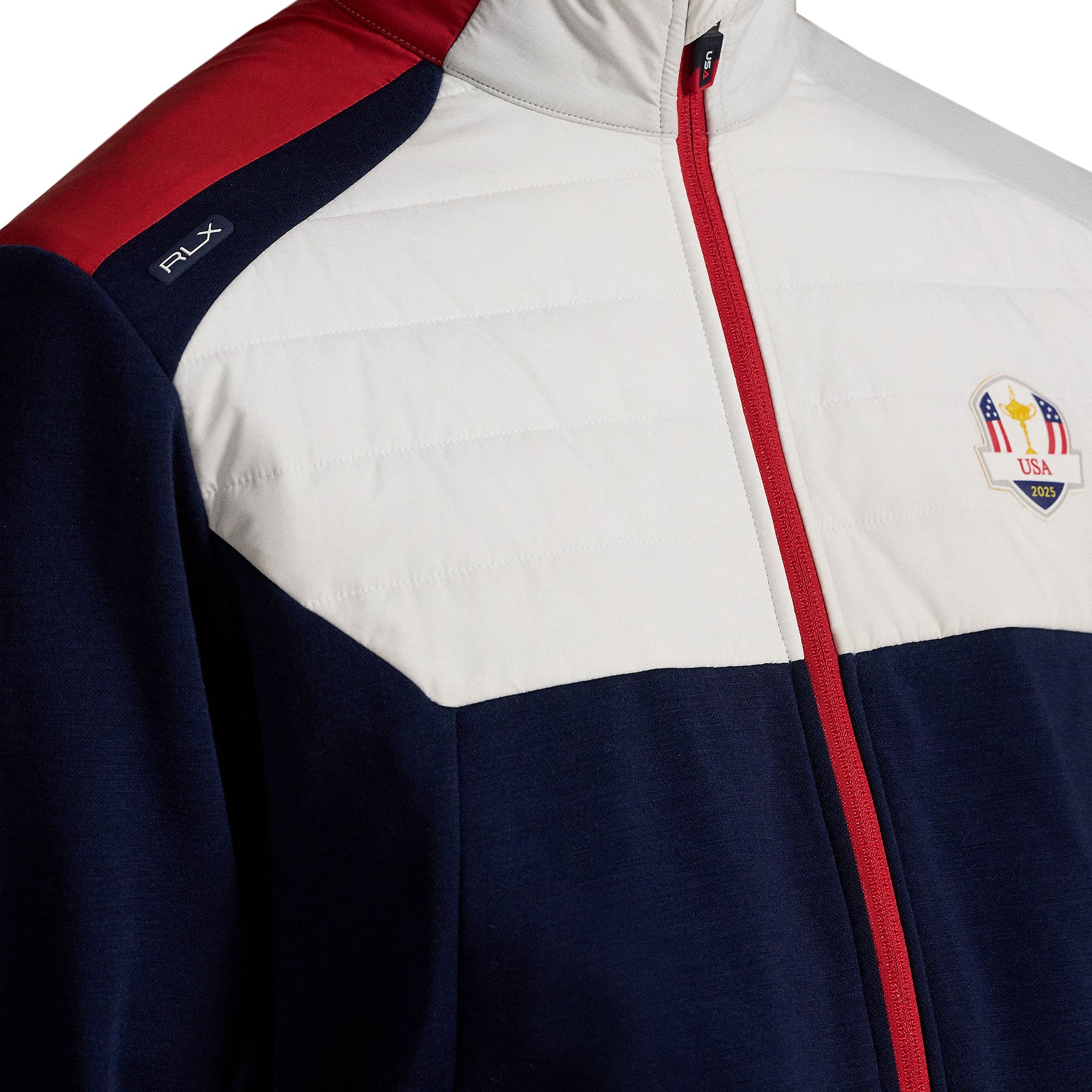RLX Ralph Lauren US Ryder Cup 25 Hybrid Jacket - White Multi 001