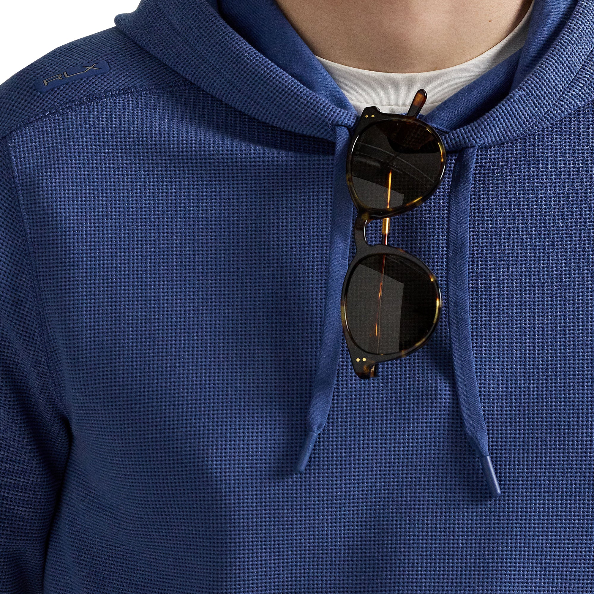 RLX Ralph Lauren Waffle Knit Hoodie - Old Royal 004 - 785A84597-004 ...