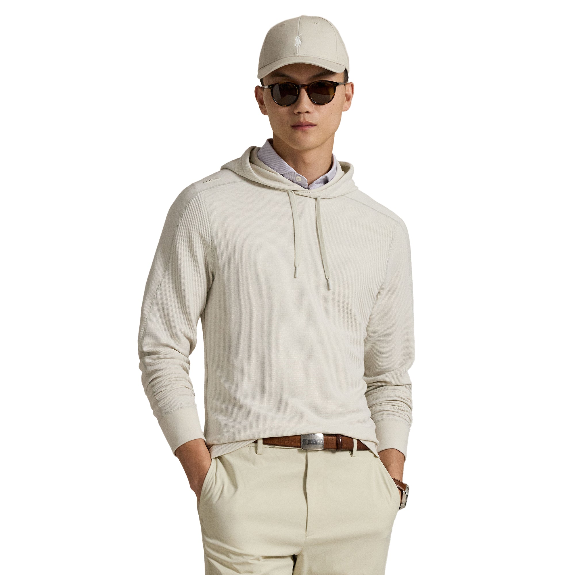 トップス Ralph Lauren swag archive uk us drip RLX Ralph Lauren Waffle Knit Hoodie - Ceramic White 005