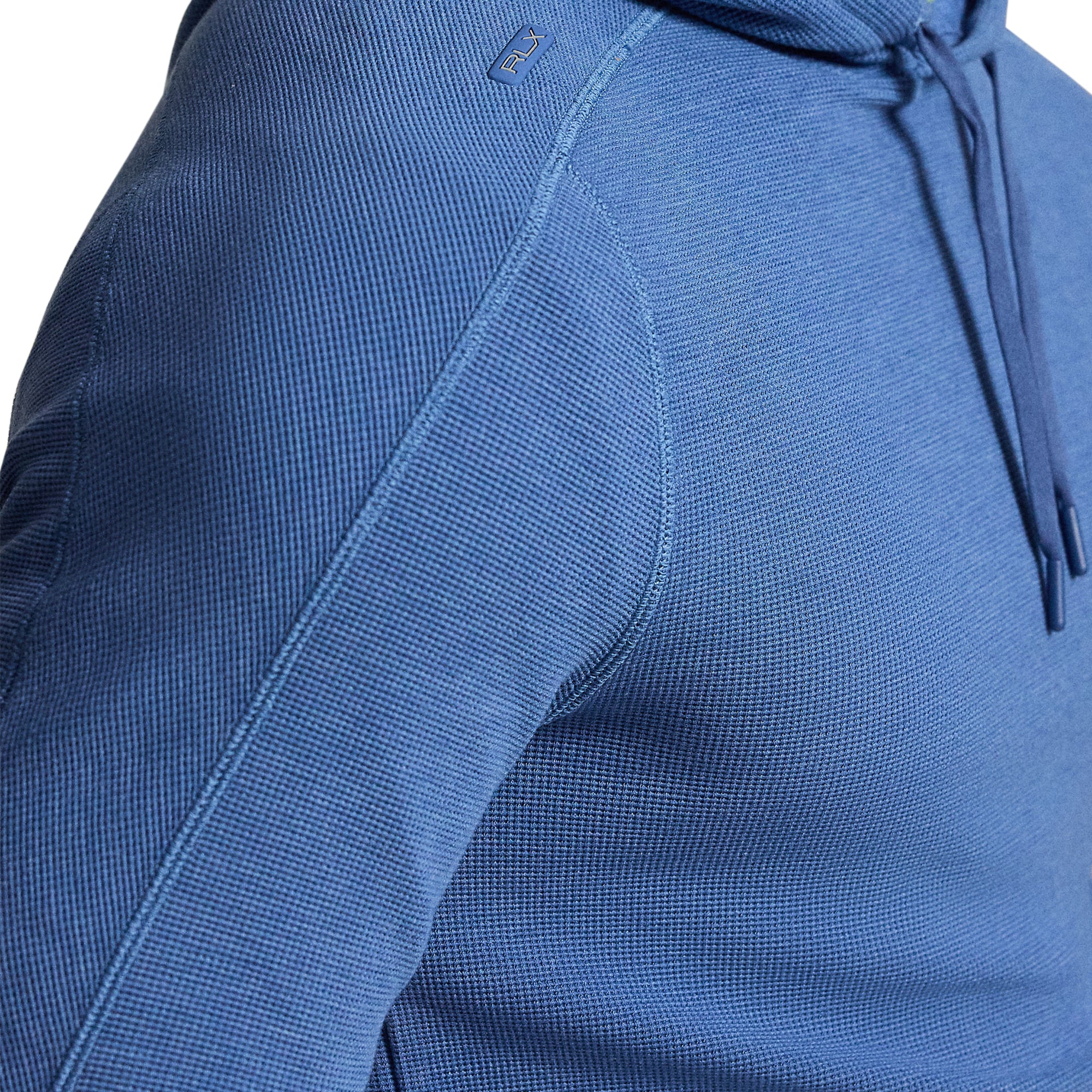 RLX Ralph Lauren Waffle Knit Hoodie - Fog Blue Heather 011