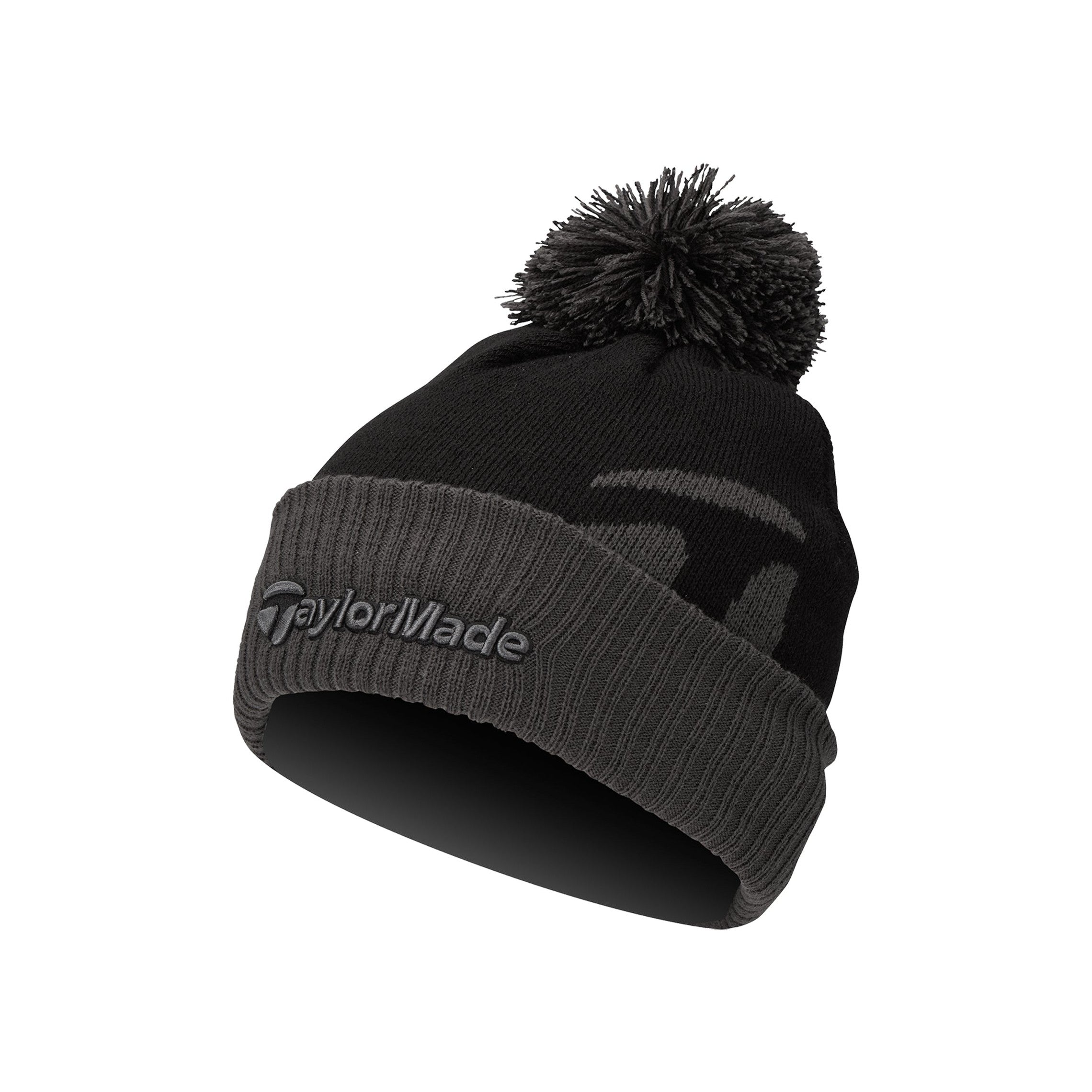 TaylorMade Golf Bobble Beanie Hat Black V97631 Function18