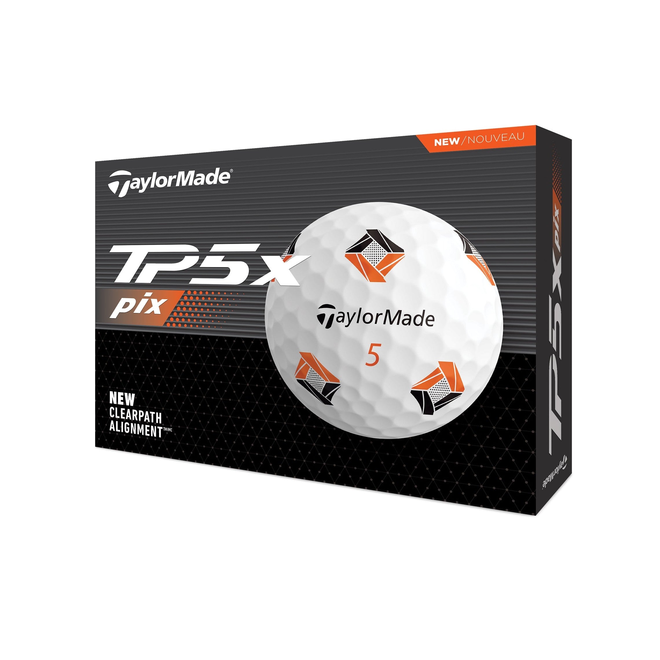 TaylorMade TP5x Pix Golf Balls 2024 - White - N76739 - Function18