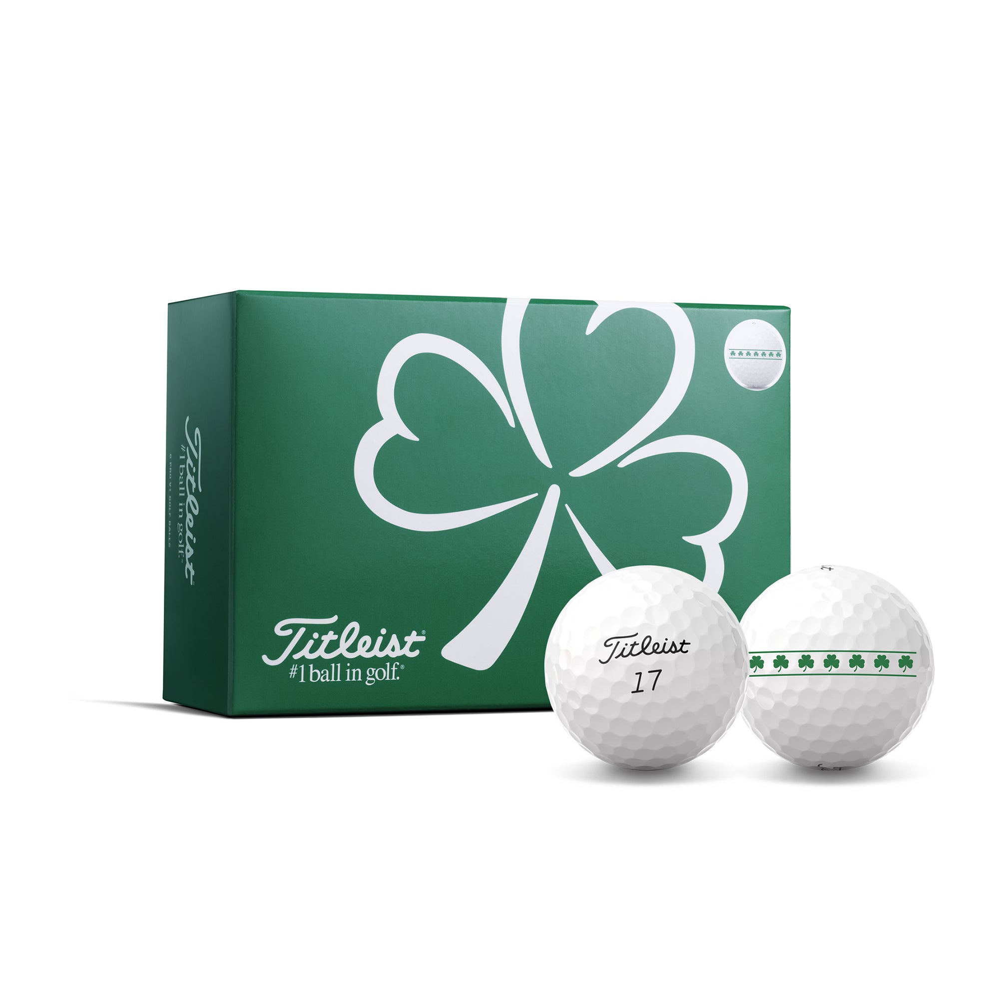 Titleist Pro V1 Shamrock Golf Balls 2025 - White - T2029S-6P-PA-UK