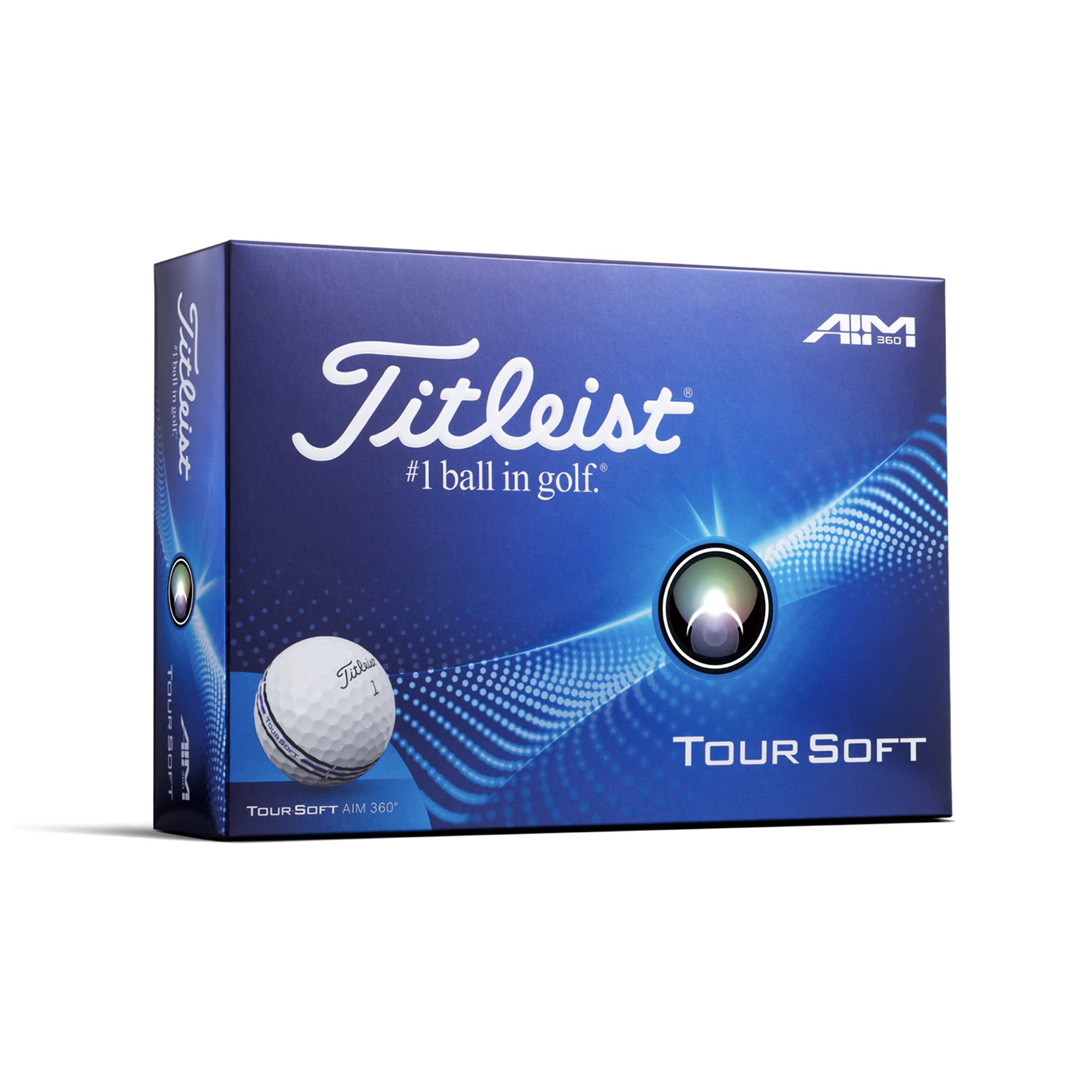 Titleist Tour Soft AIM 360° Golf Balls - White - T4014S-FW