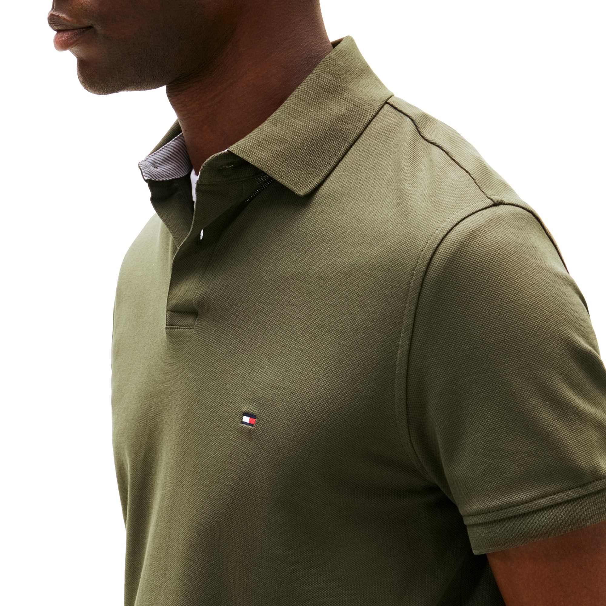 Tommy Hilfiger 1985 Polo Shirt - Army Green RBN - MW0MW17770-RBN