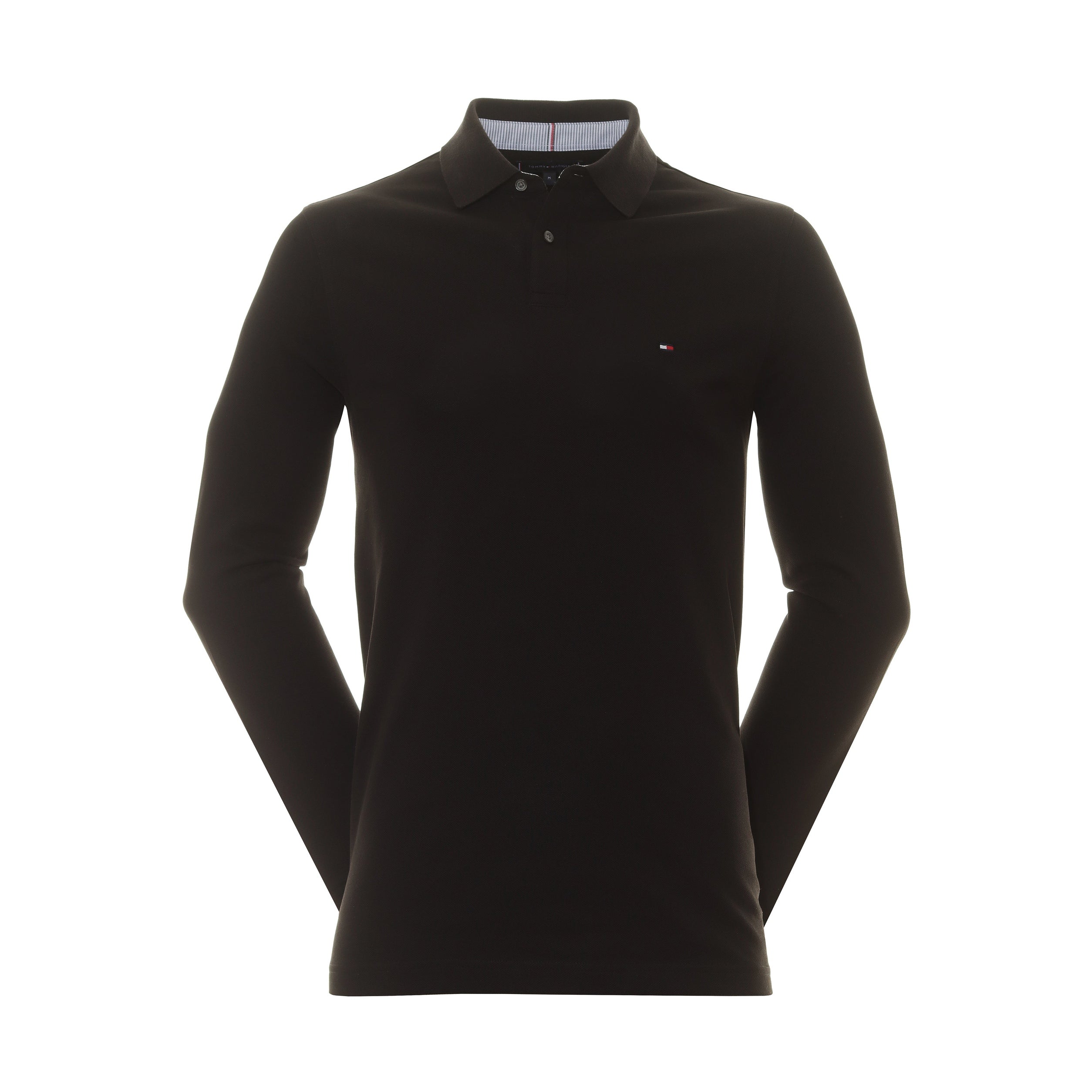 Tommy Hilfiger 1985 Long Sleeve Polo Shirt Black BDS