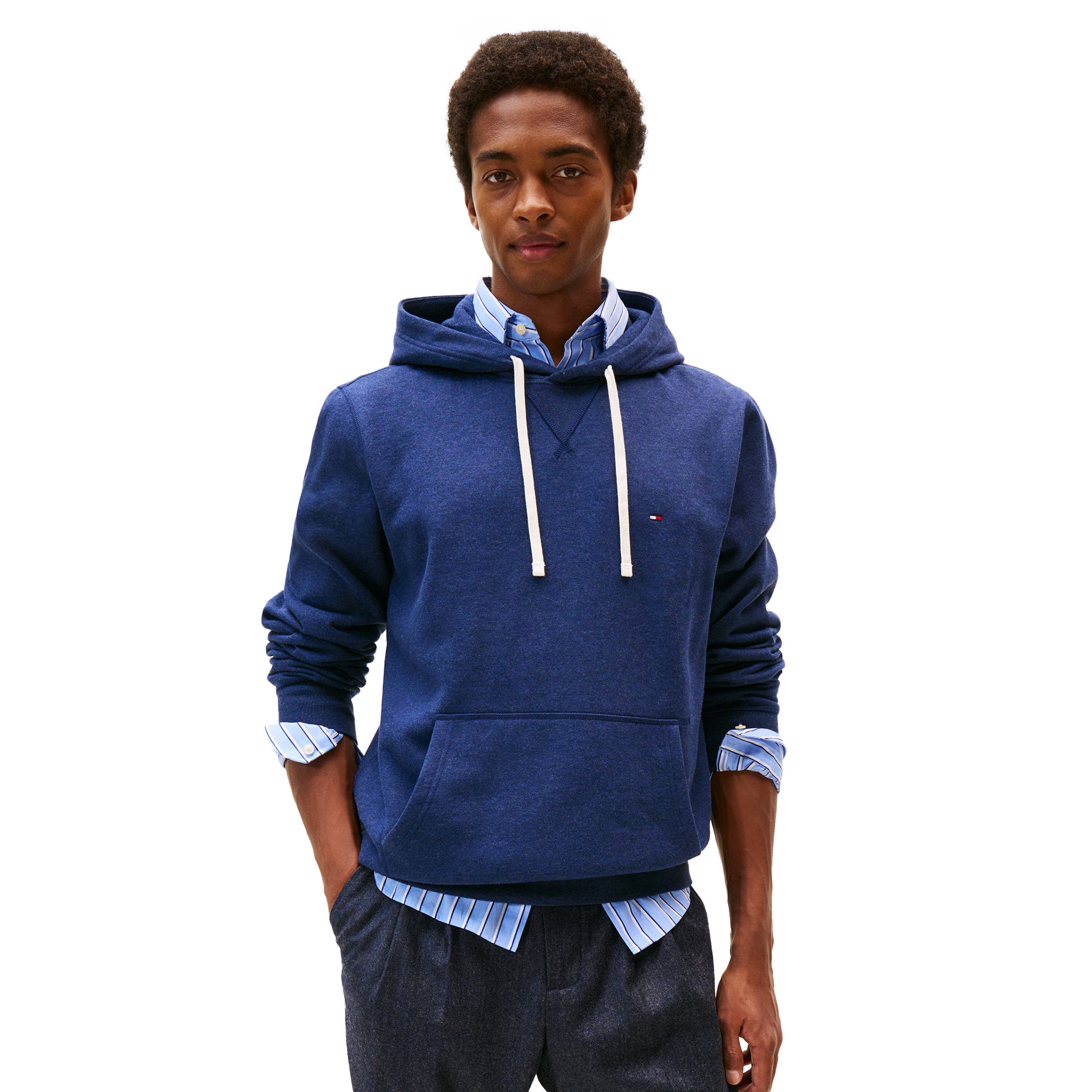 Jacket Blue Tommy Hilfiger Hoodie Mens TOMMY HILFIGER Mens Zip