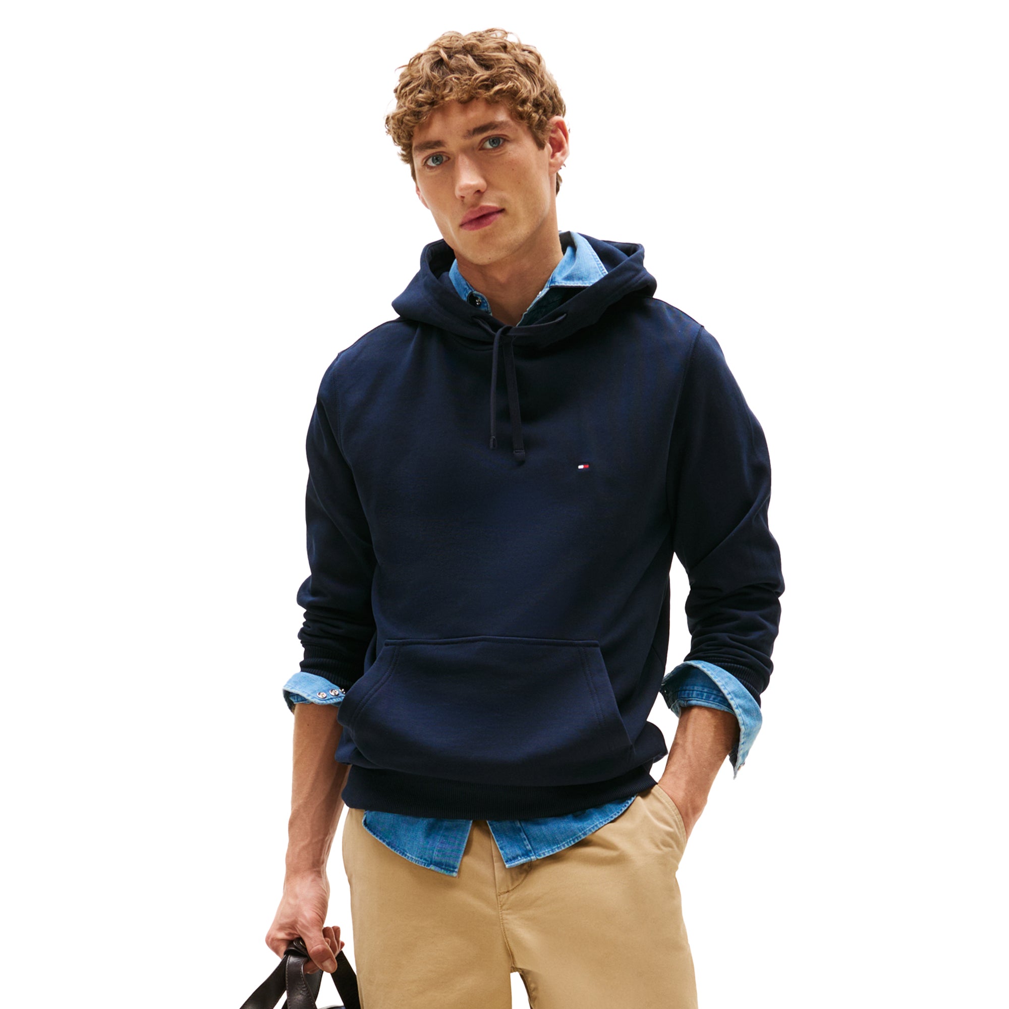 Tommy Hilfiger Embroidered Hoodie Tommy Hilfiger Men's Navy