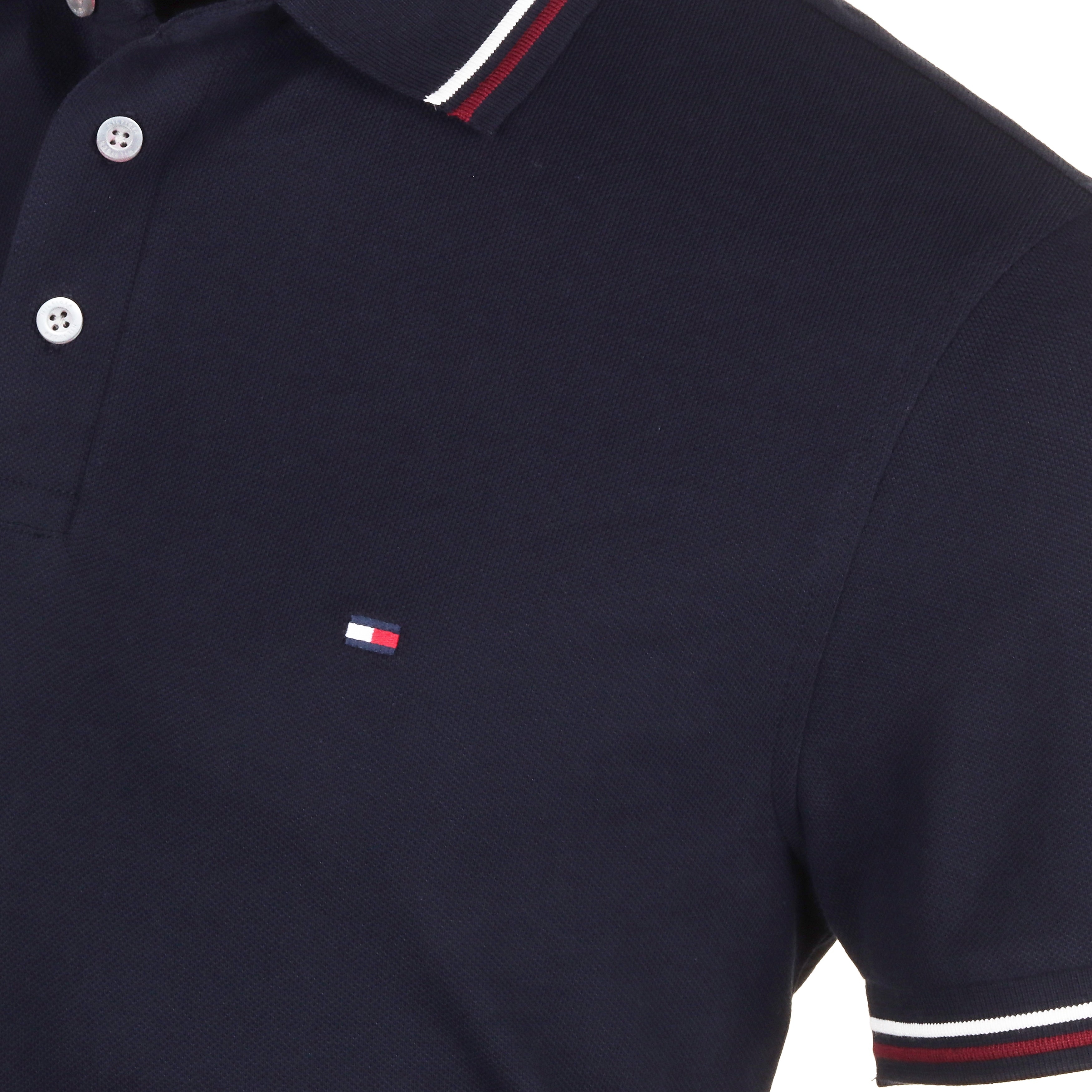 tommy hilfiger tipped slim fit polo
