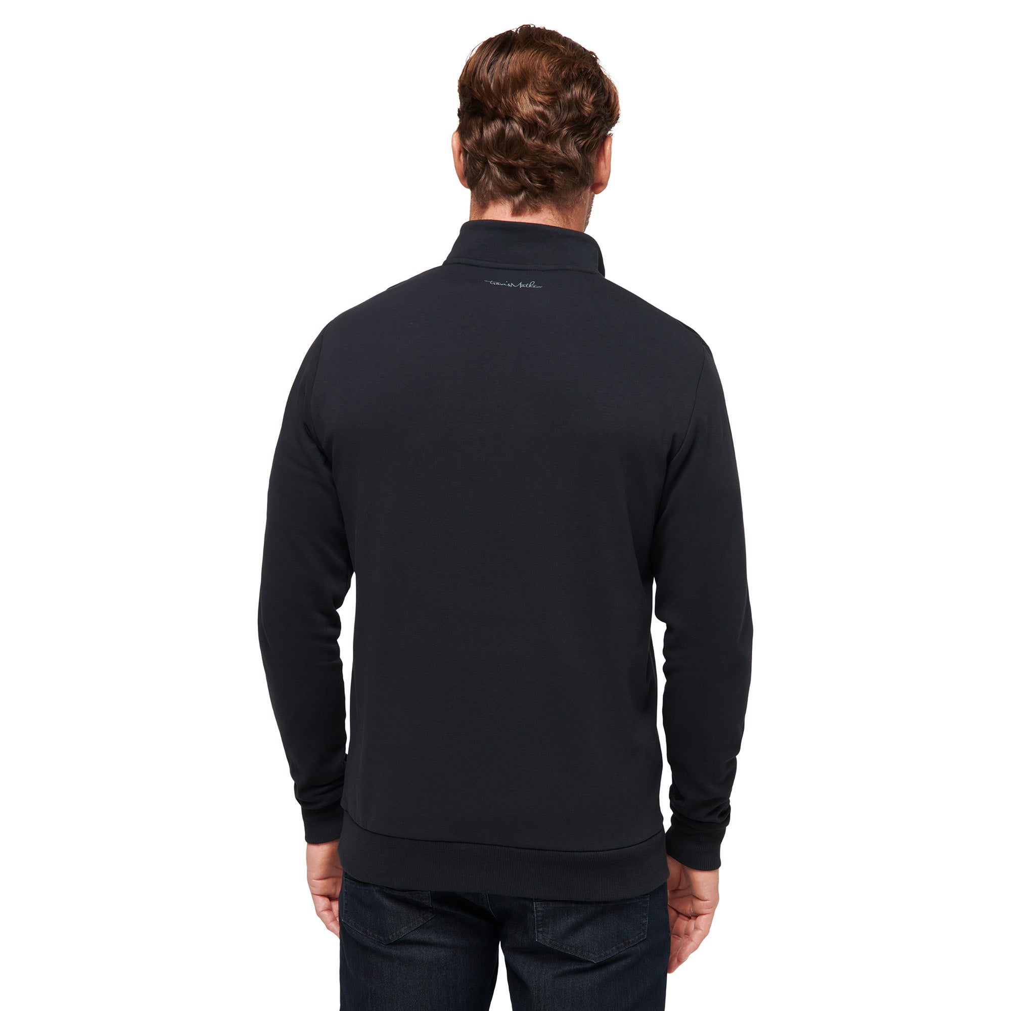 人気モデル Travis Mathew Golf 通気性ジャージ素材ニット 黒 トラヴィスマシュー（Travis Mathew）（メンズ）ゴルフウェア アウター