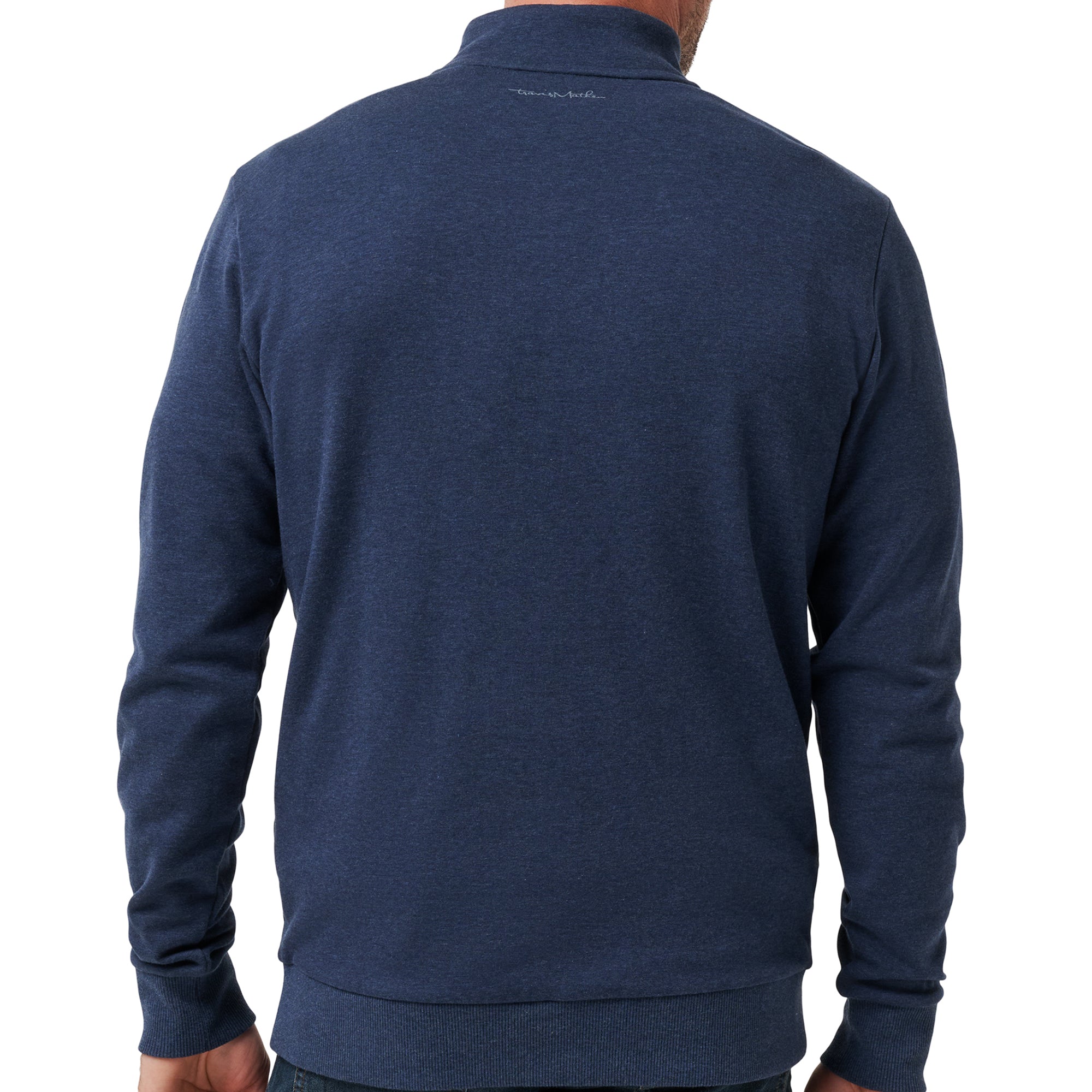 TravisMathew Cloud 2.0 1/4 Zip - Heather Blue - 1MS309-4HBL