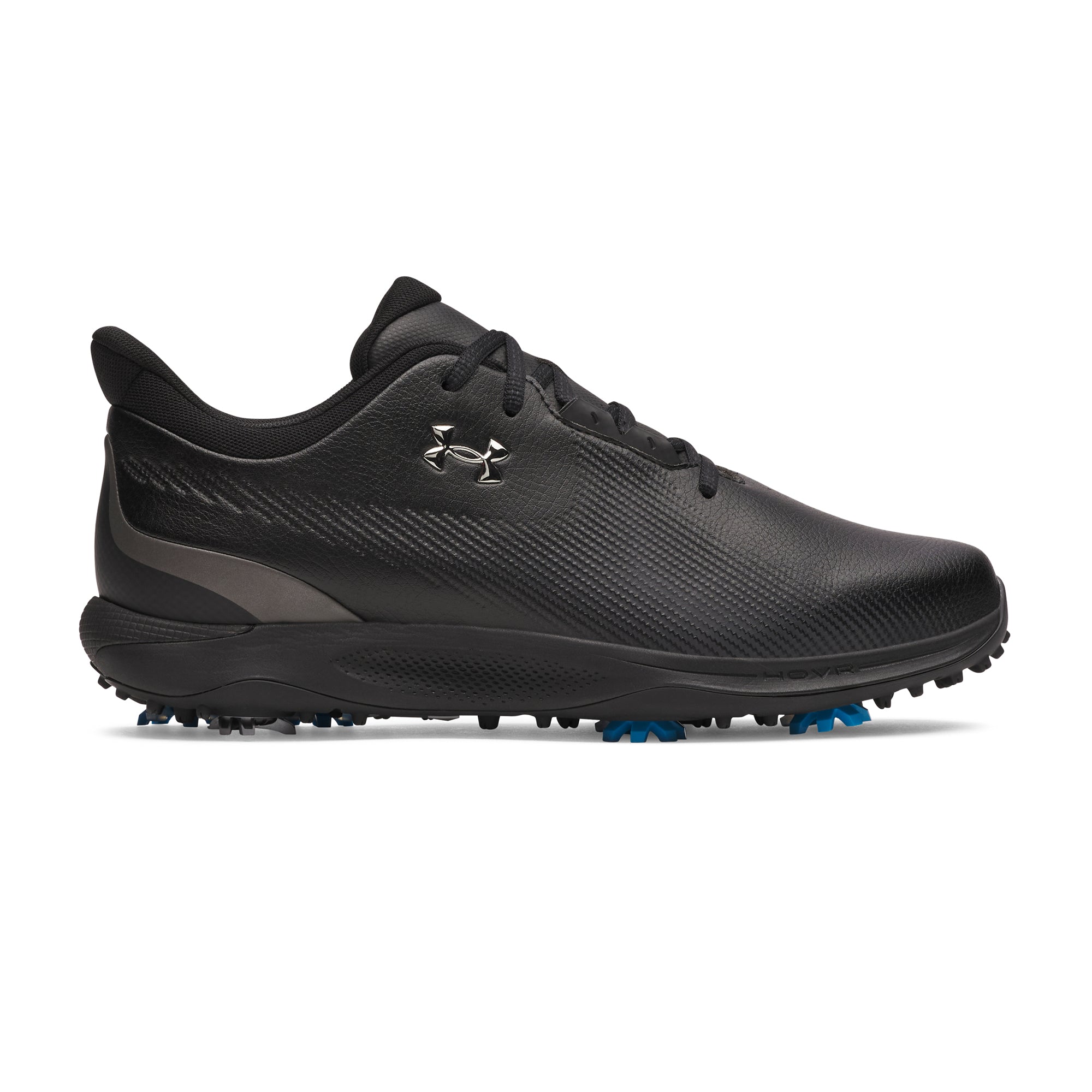 Fade All Black Spikeless Golf Shoes Under Armour UA HOVR Fade