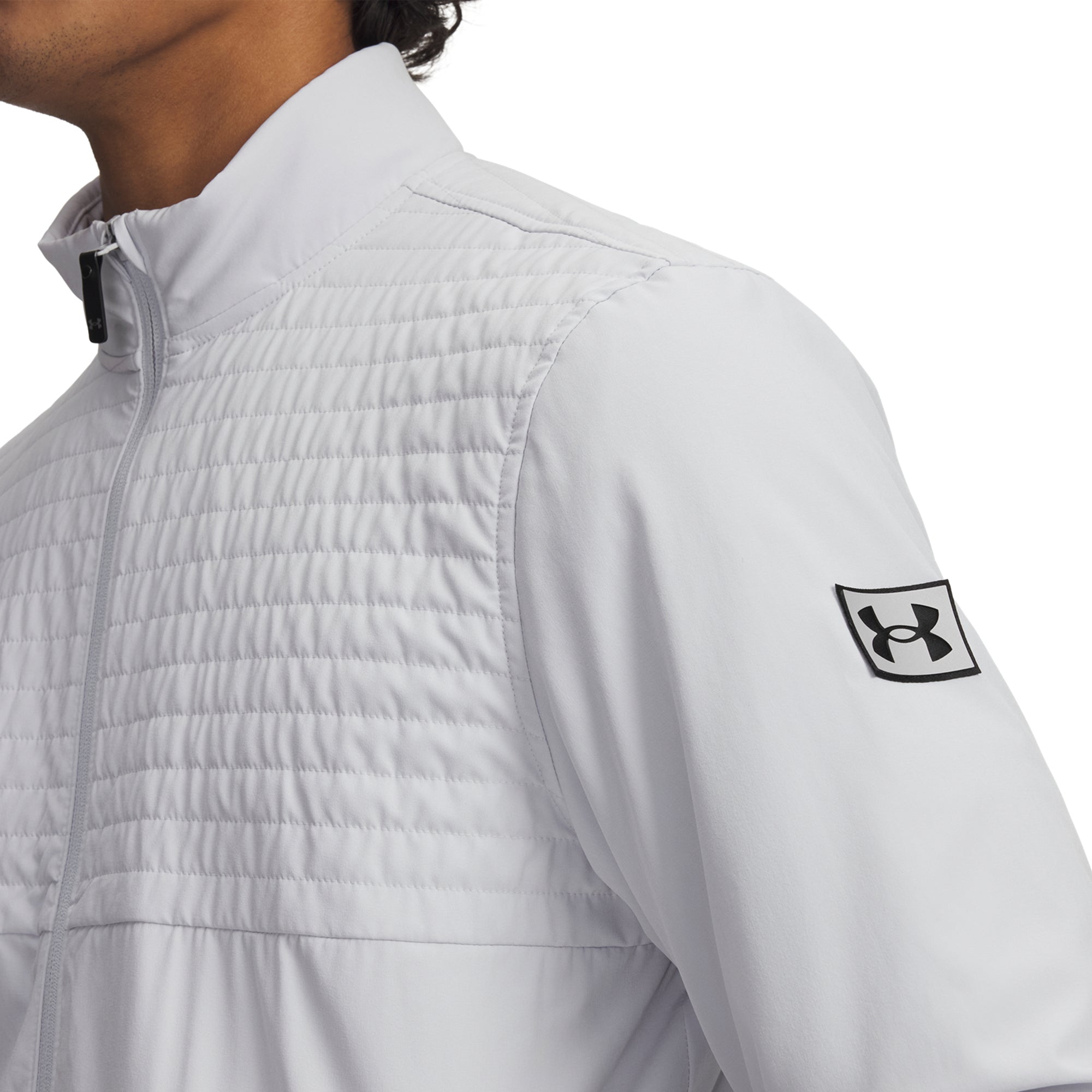 Under Armour Golf Drive Pro Full Zip Midlayer - Halo Grey/Black