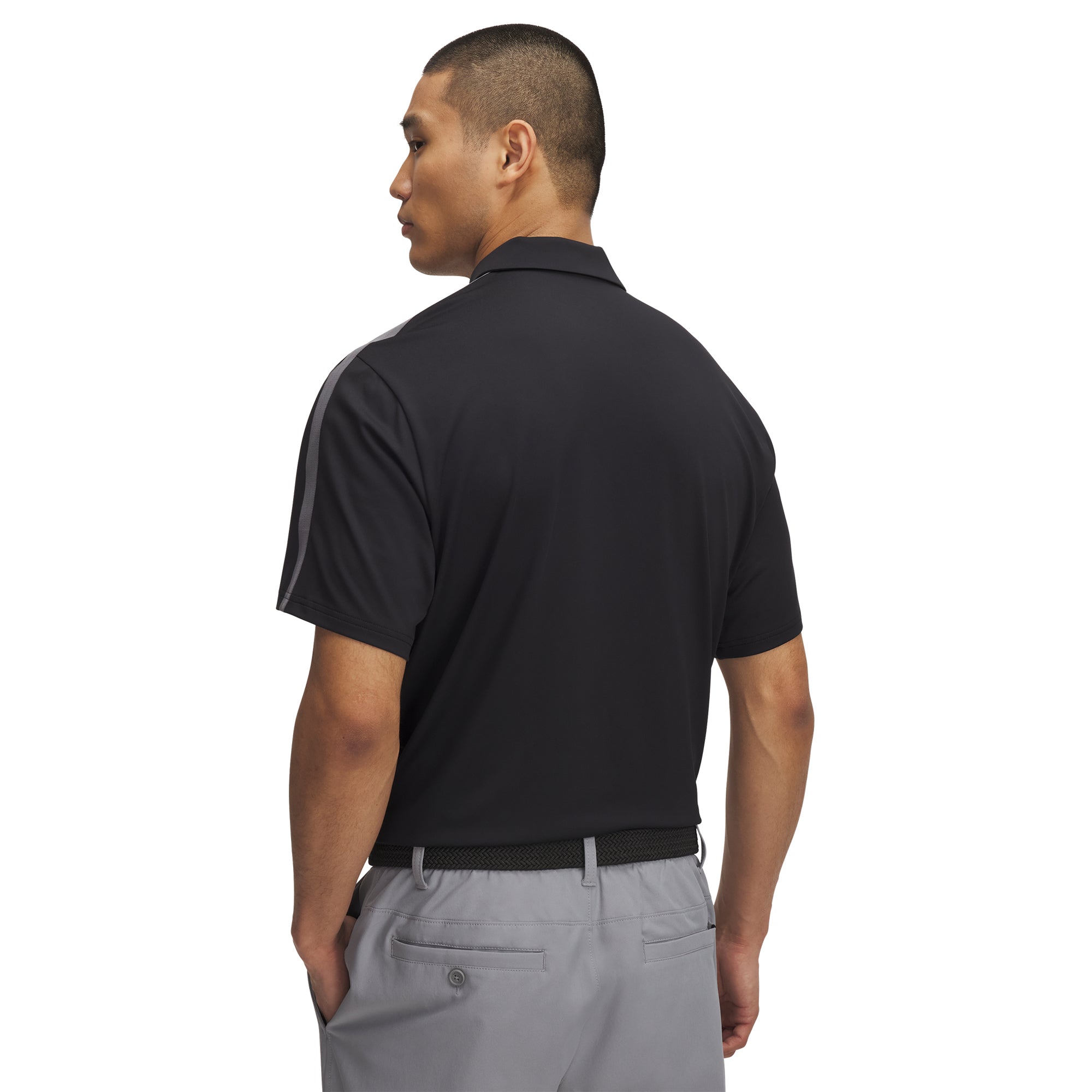 Under Armour Golf Drive Zip Polo Black/Castlerock 001 1389848
