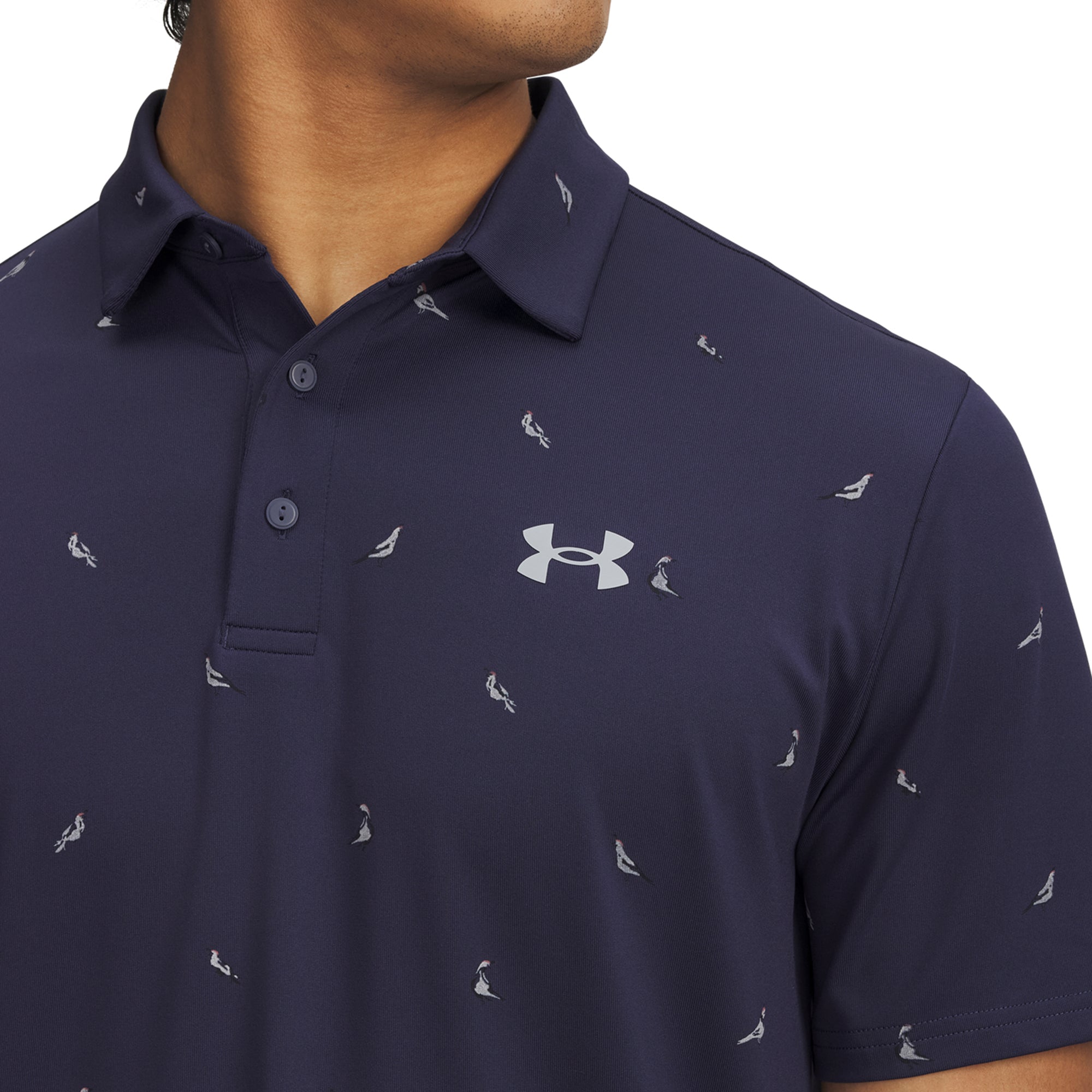 Under Armour Golf Playoff Printed Shirt Midnight Navy/Steel