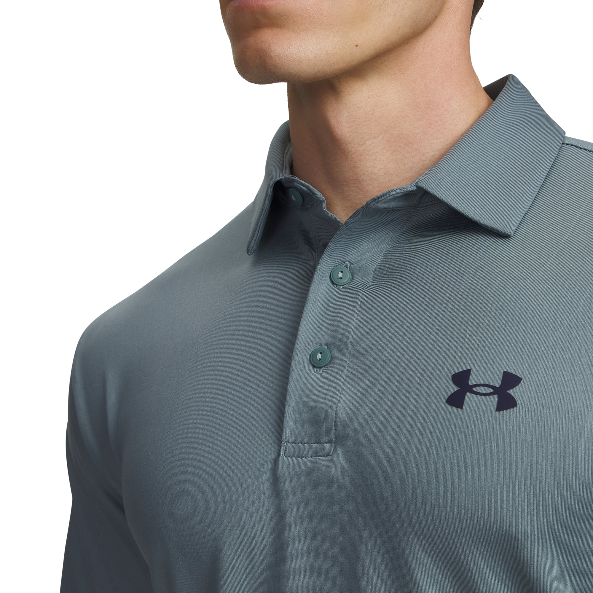 Under Armour Golf Playoff 3.0 Printed Shirt - Jasper Blue/Midnight