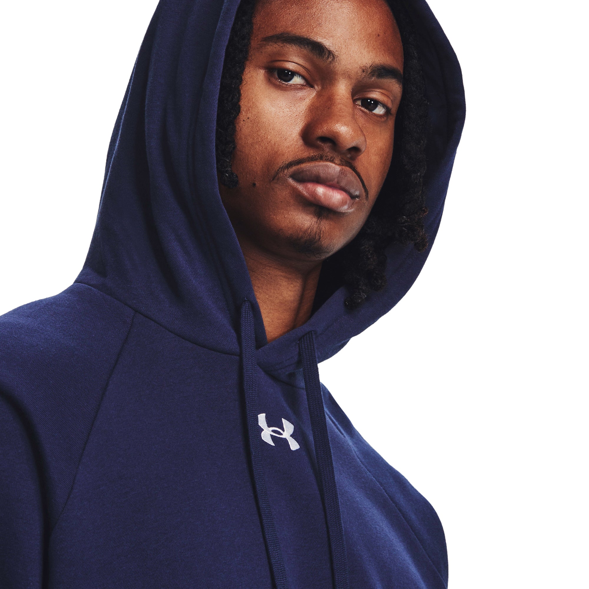 Under Armour Golf Rival Fleece Hoodie - Midight Navy/White 410