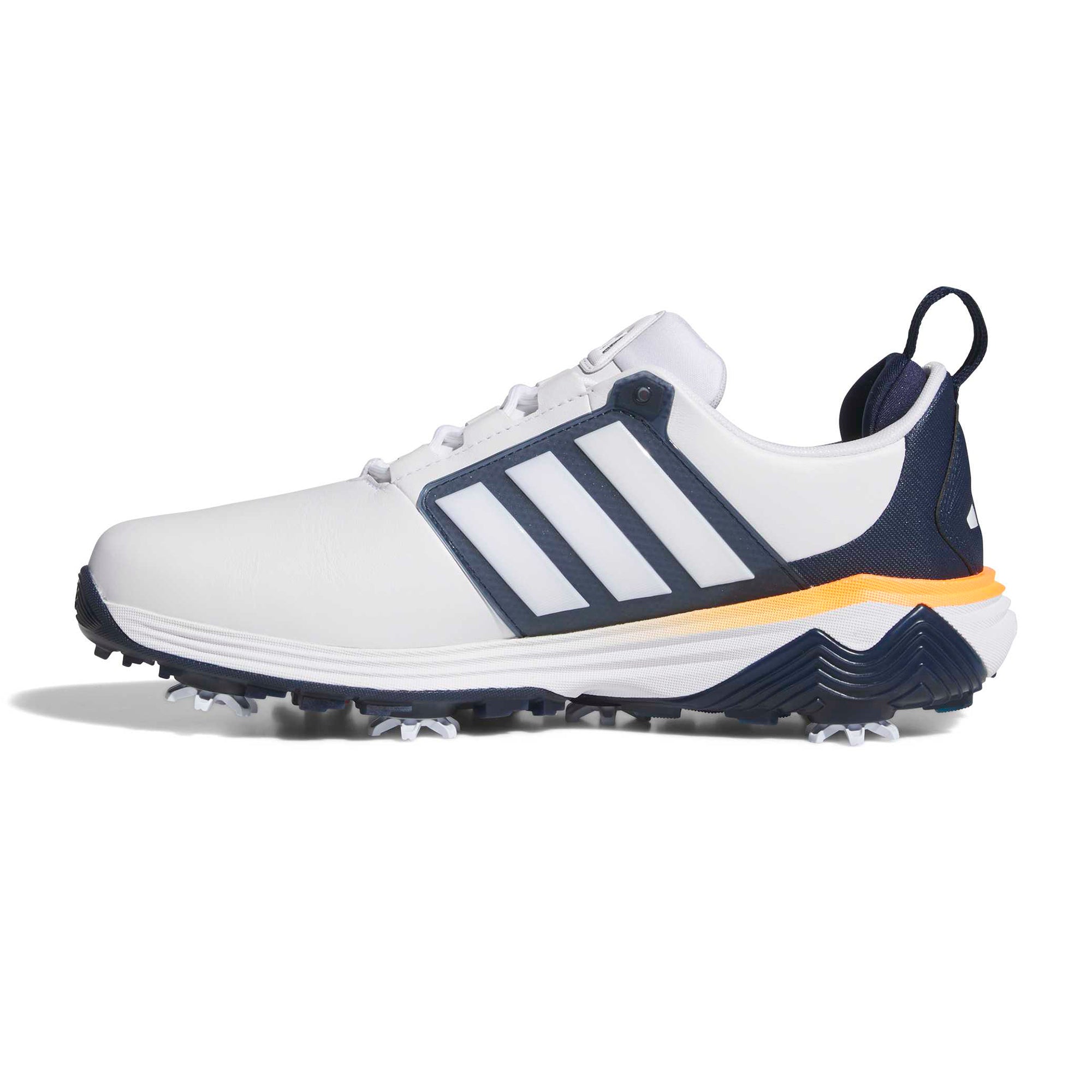 adidas Adipower 26 Golf Shoes - White/Collegiate Navy/Lucid Orange - JP8403  - Function18