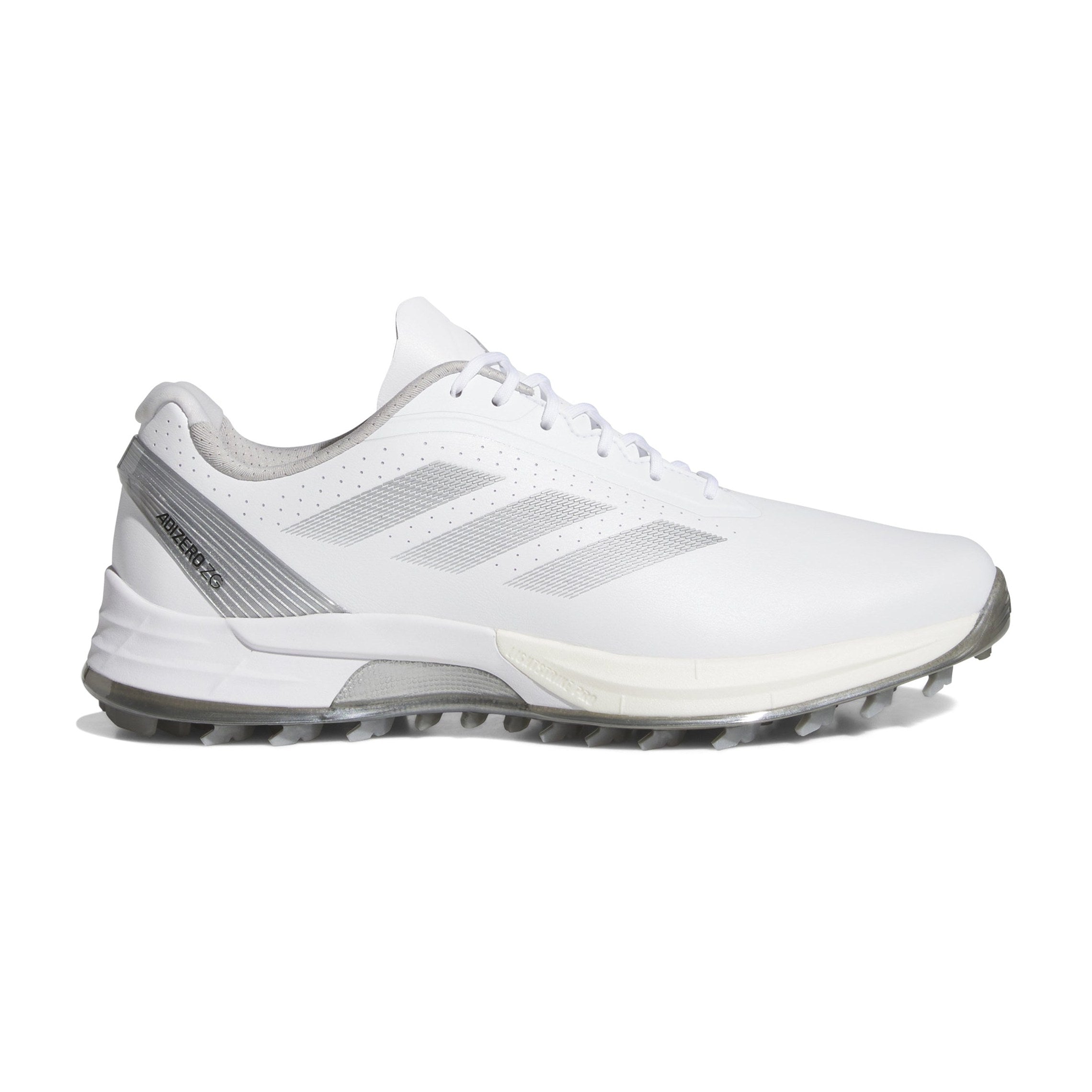 adidas ゴルフシューズ IE3528 ホワイト/グレー/シルバー adidas Adizero ZG Golf Shoes - White/Grey Three/Silver Metallic